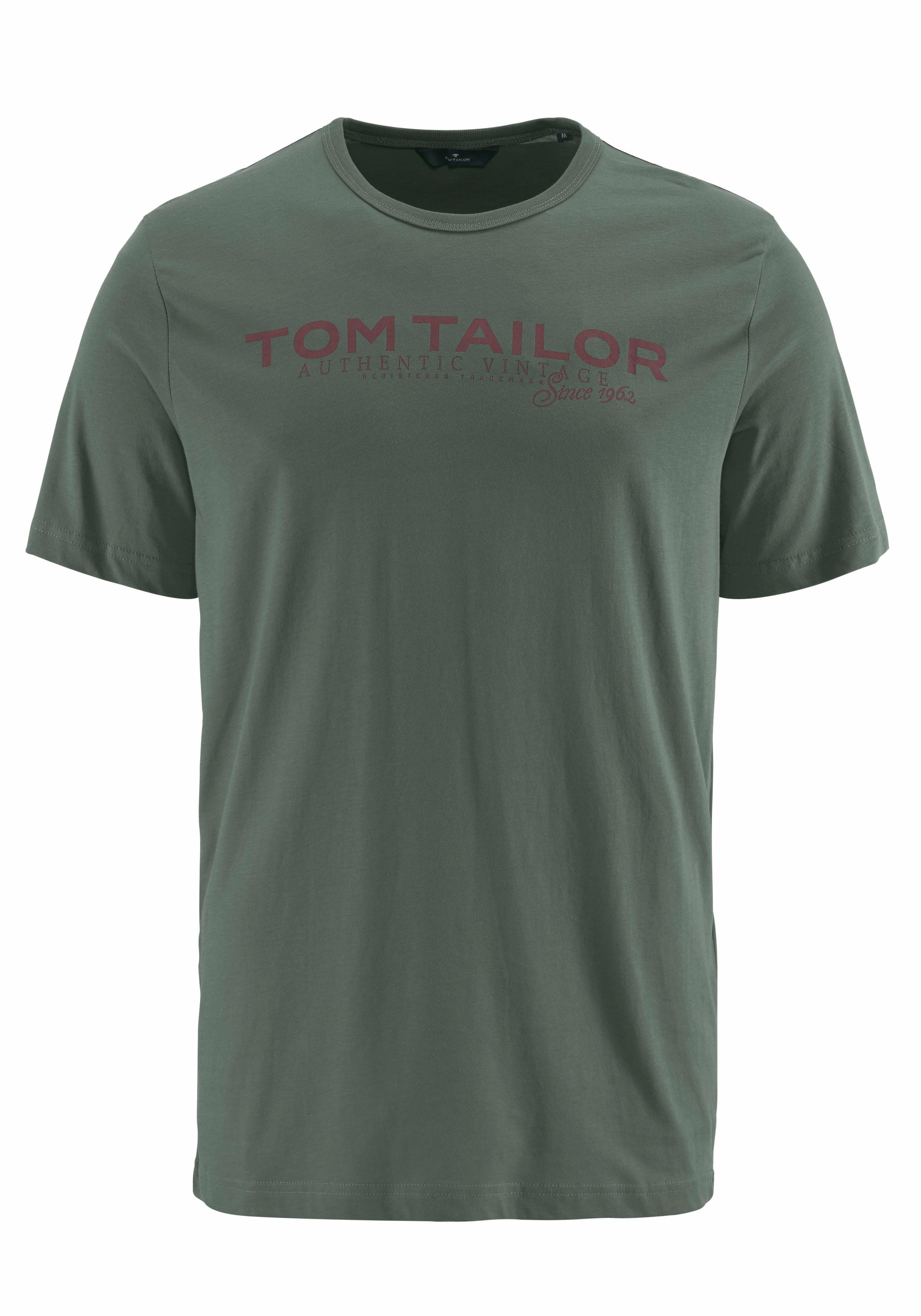 TOM TAILOR Rundhalsshirt, mit Logoprint