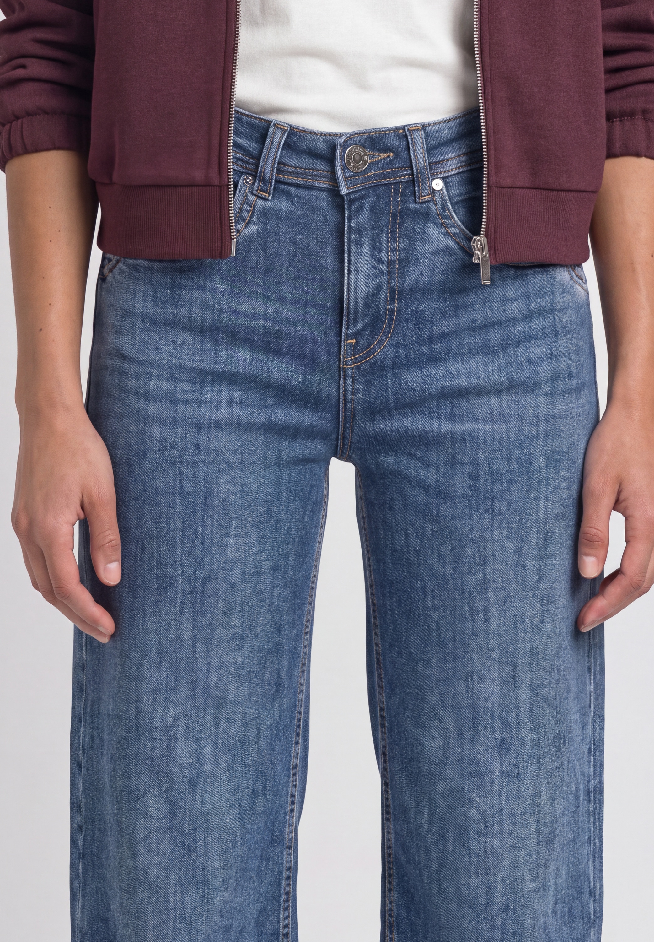 STREET ONE 5-Pocket-Jeans »Style Emee« High Waist, Wide Leg