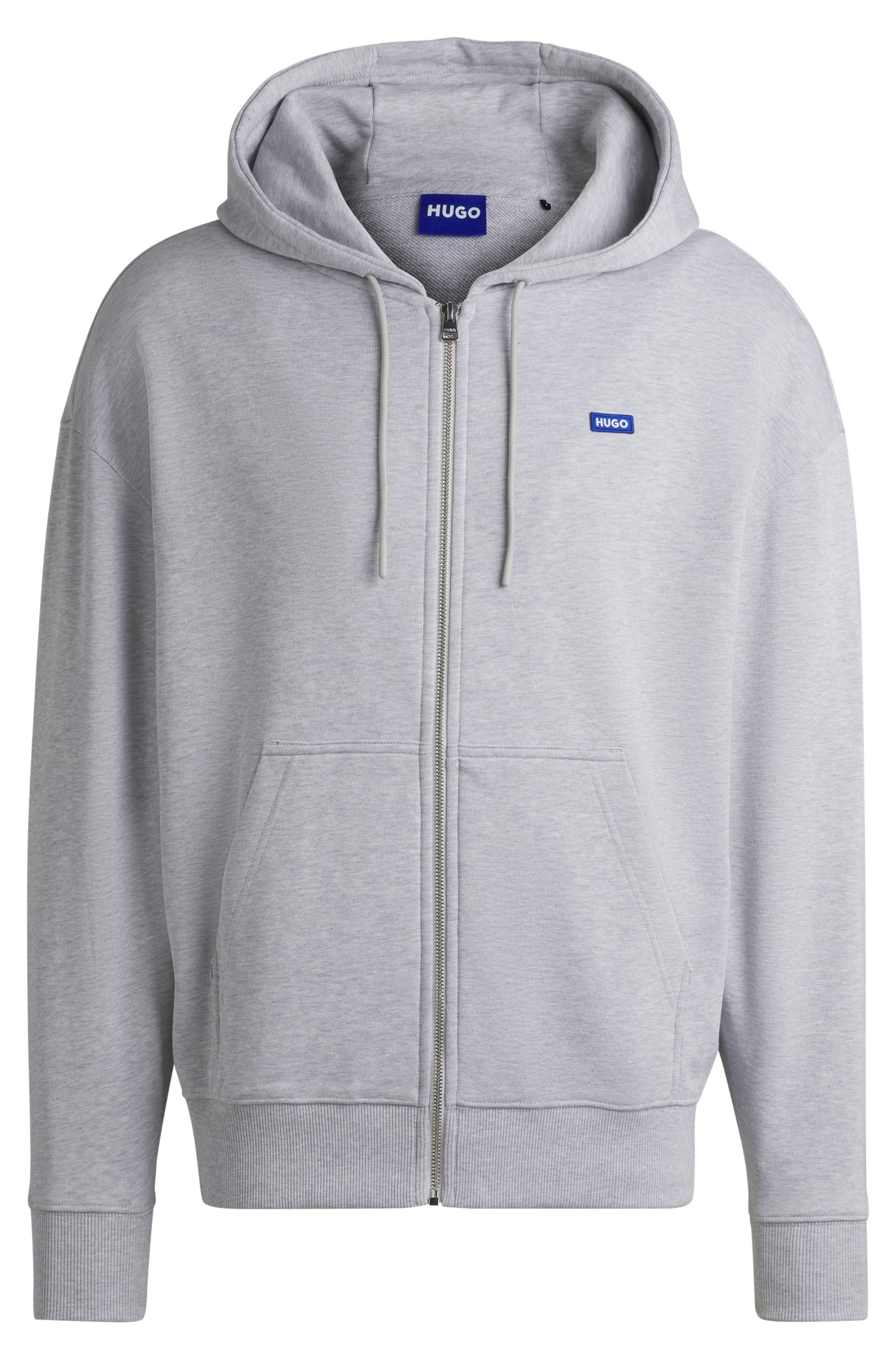 HUGO Blue Sweatjacke »Doa«, mit Kapuze, Logo-Badge