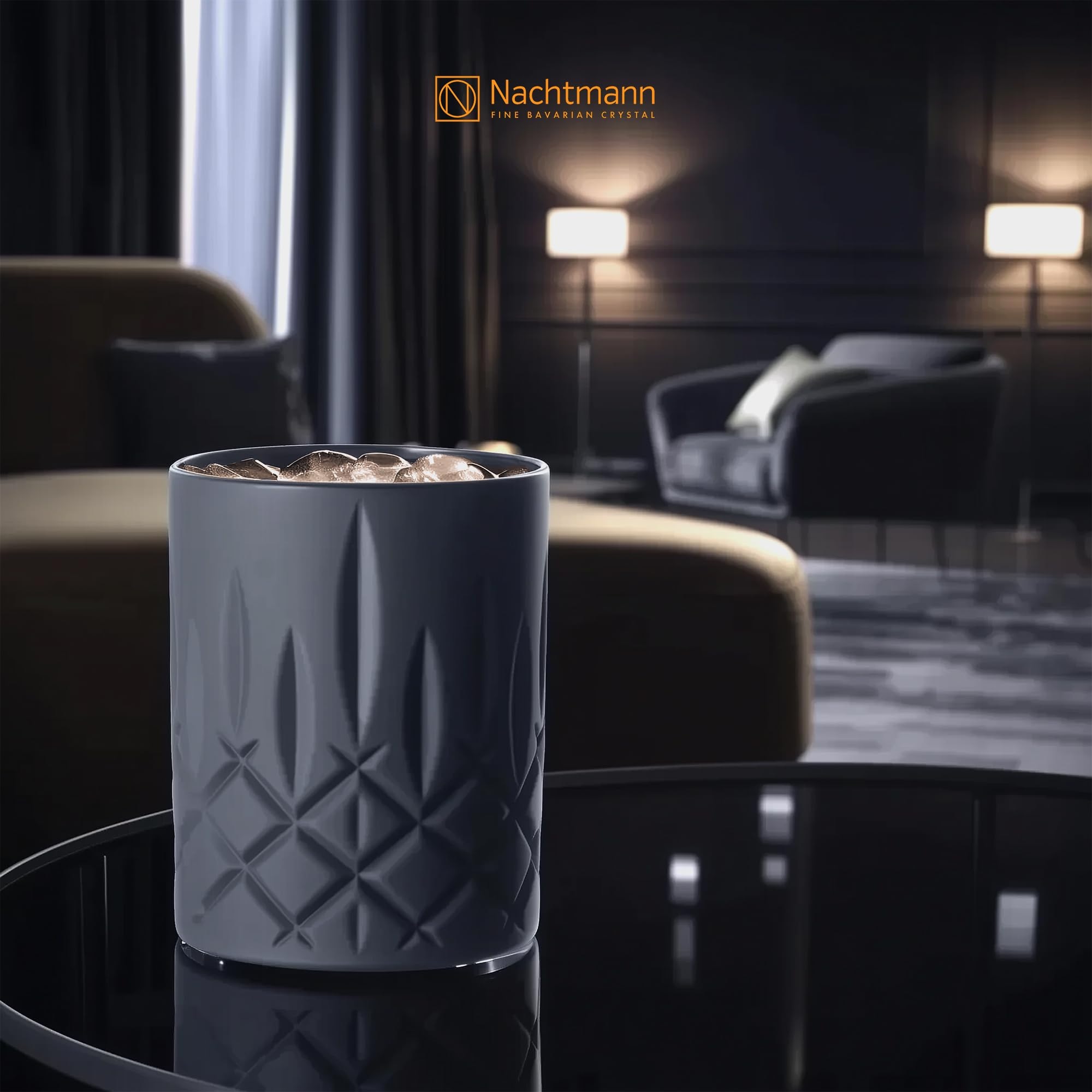 Nachtmann Whiskyglas »Whiskygläser Noblesse Black Edition 295 ml 2er Set schwarz«