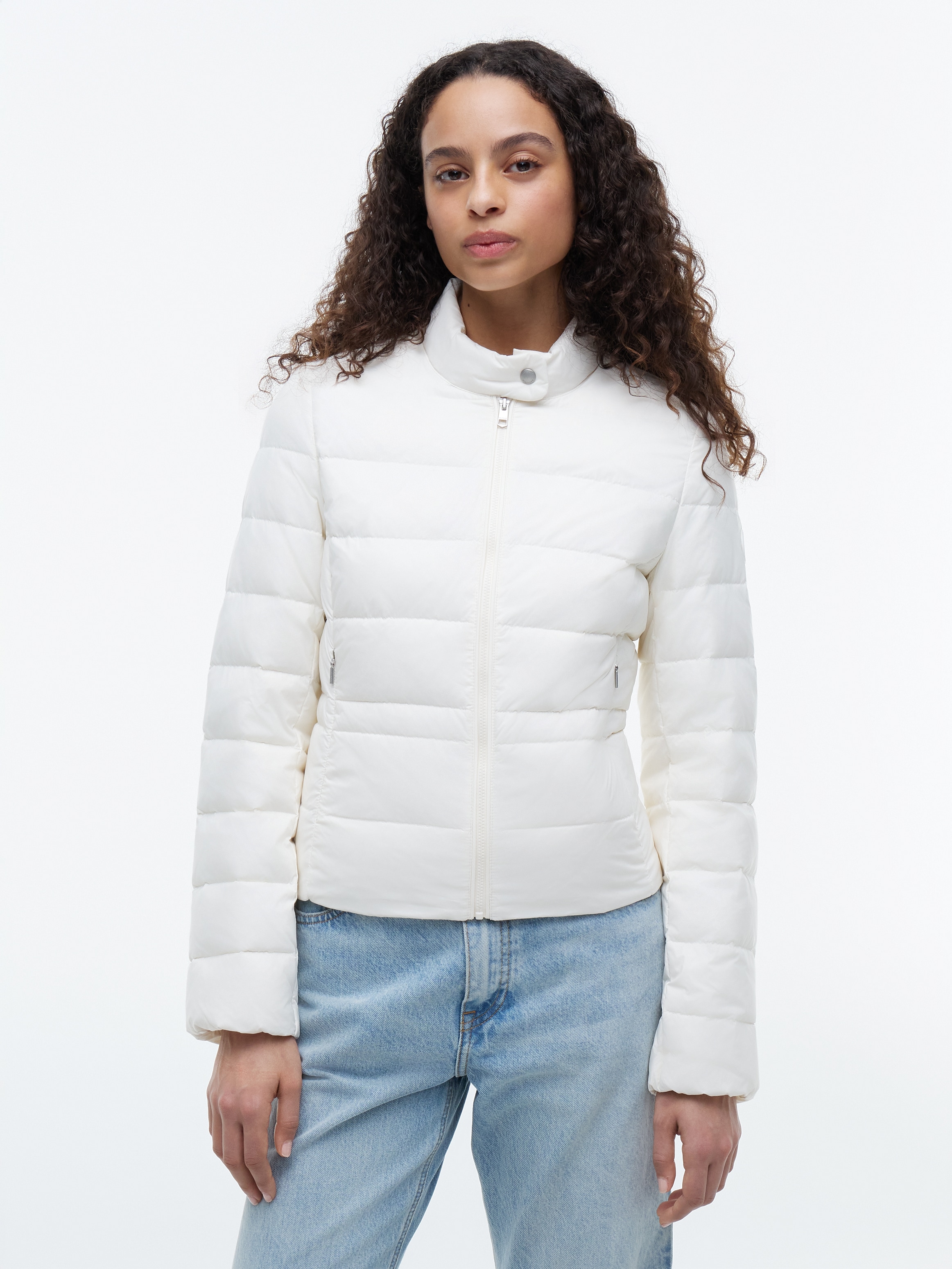 Tommy Hilfiger Daunenjacke »LW DOWN PACKABLE JACKET« ohne Kapuze aus pflegeleichter Kunstfaser, leichte Steppqualität