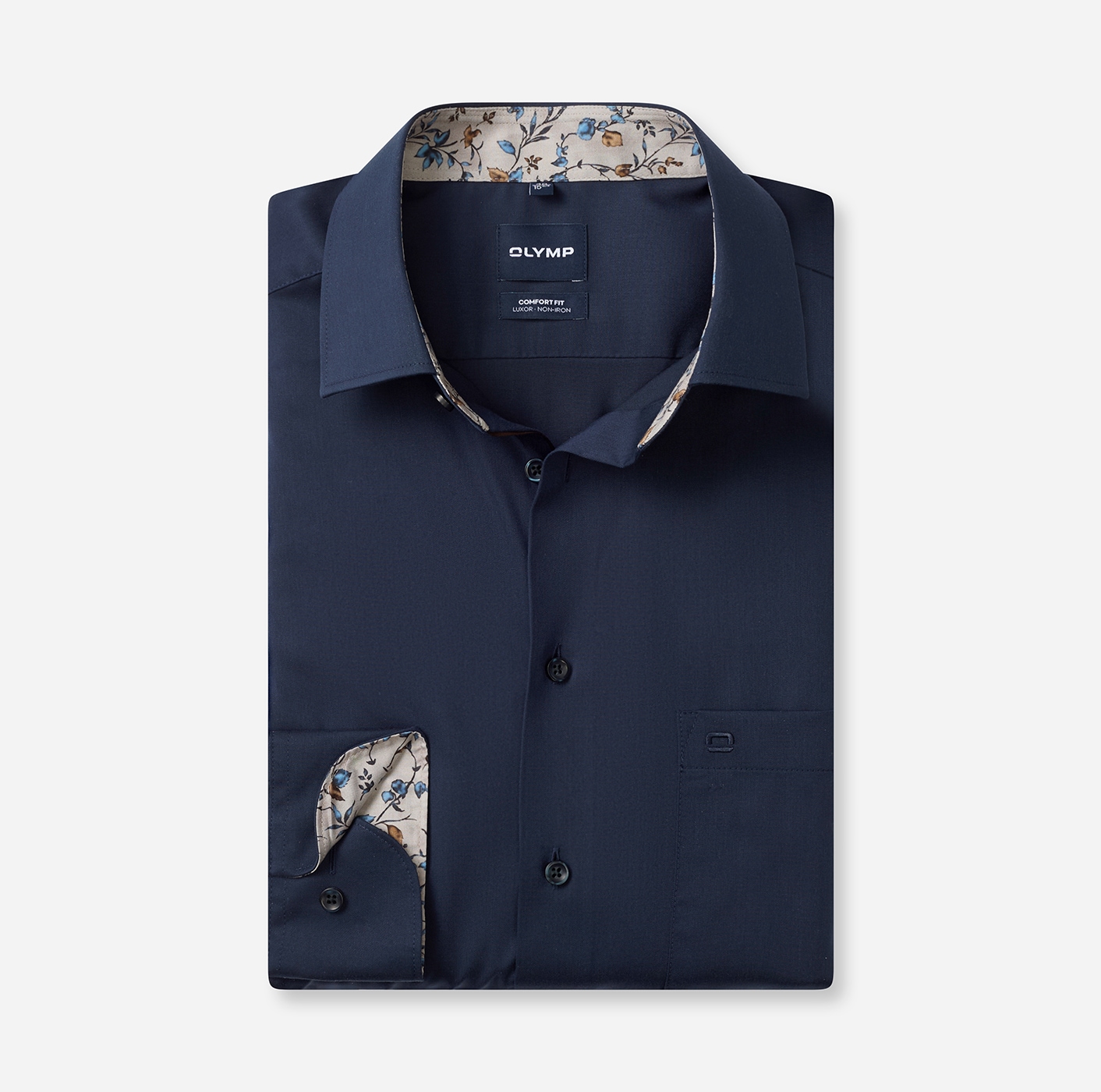 OLYMP Langarmhemd »Luxor« Businesshemd, New-Kentkragen, Comfort Fit
