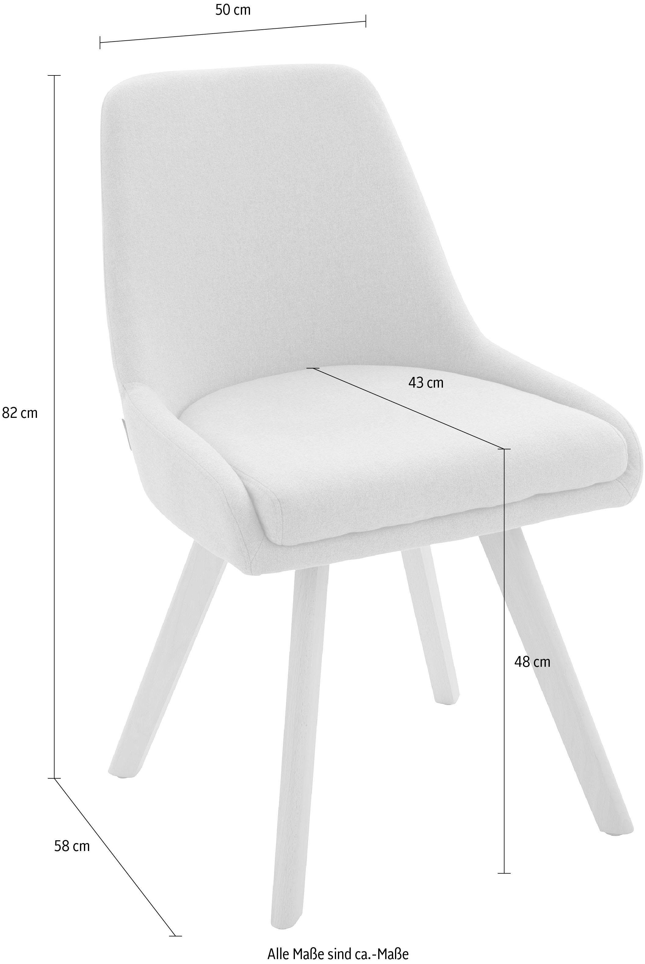 INOSIGN Esszimmerstuhl »Dilla«, (Set), 2 St., Webstoff, im 1er und 2er Set  erhältlich, aus Webstoff Bezug, Sitzhöhe 48 cm kaufen bei OTTO