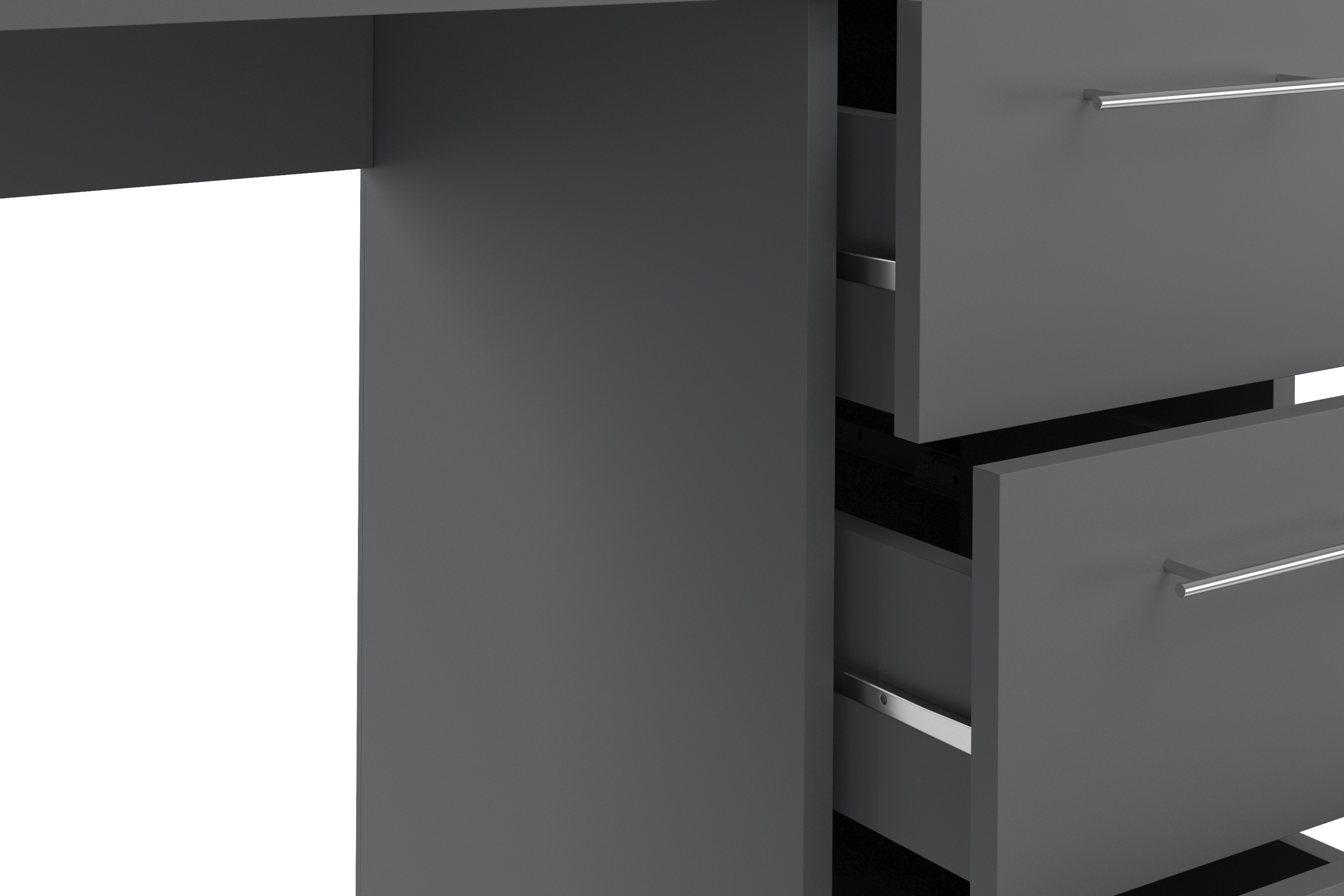 VOGL Möbelfabrik Schreibtisch »Tobi, optional mit Tastaturauszug,«, mit 3 Schubkästen, Breite 115 cm, Made in Germany