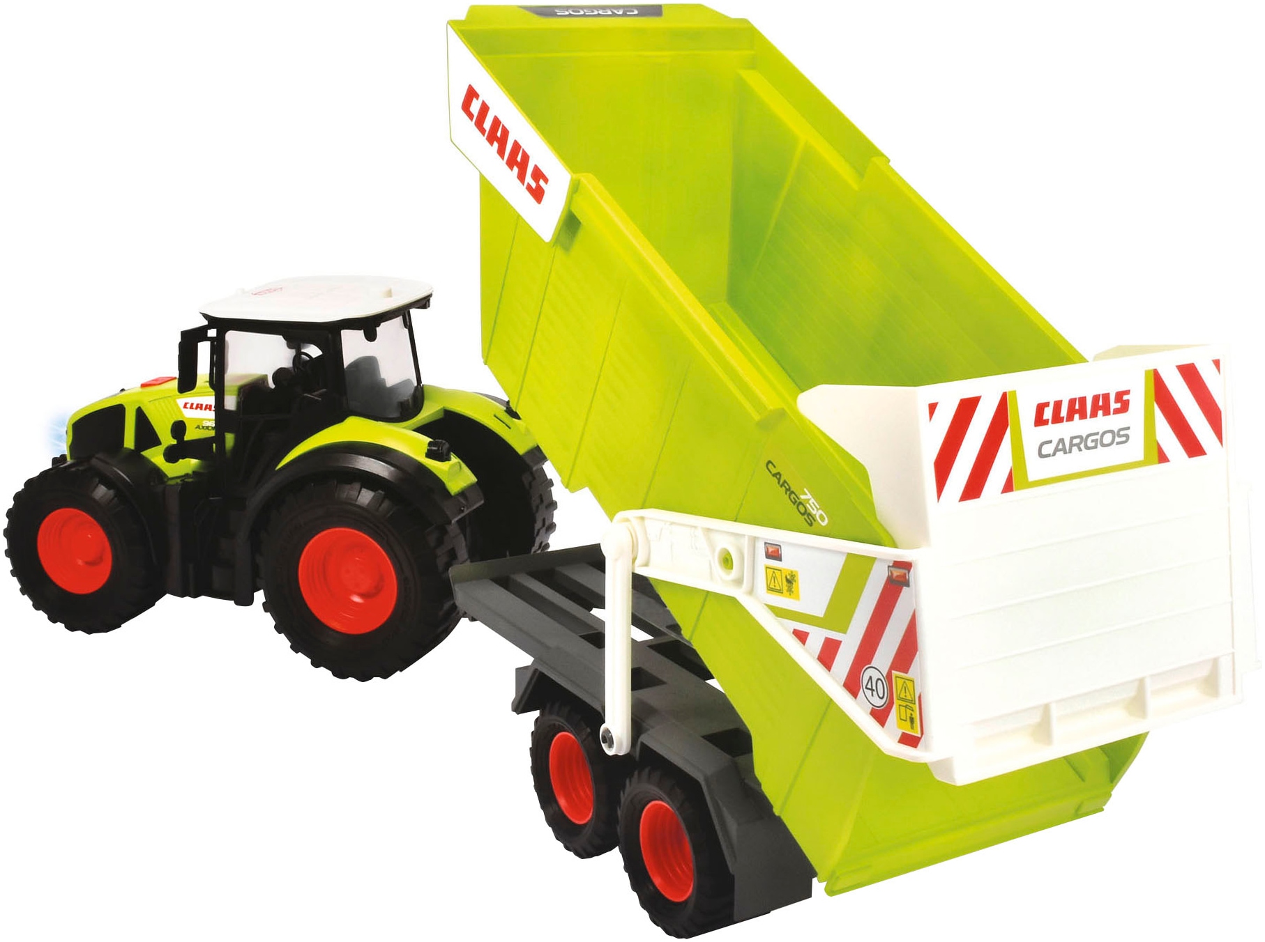 Dickie Toys Spielzeug-Traktor »CLAAS mit Anhänger«, mit Licht und Sound