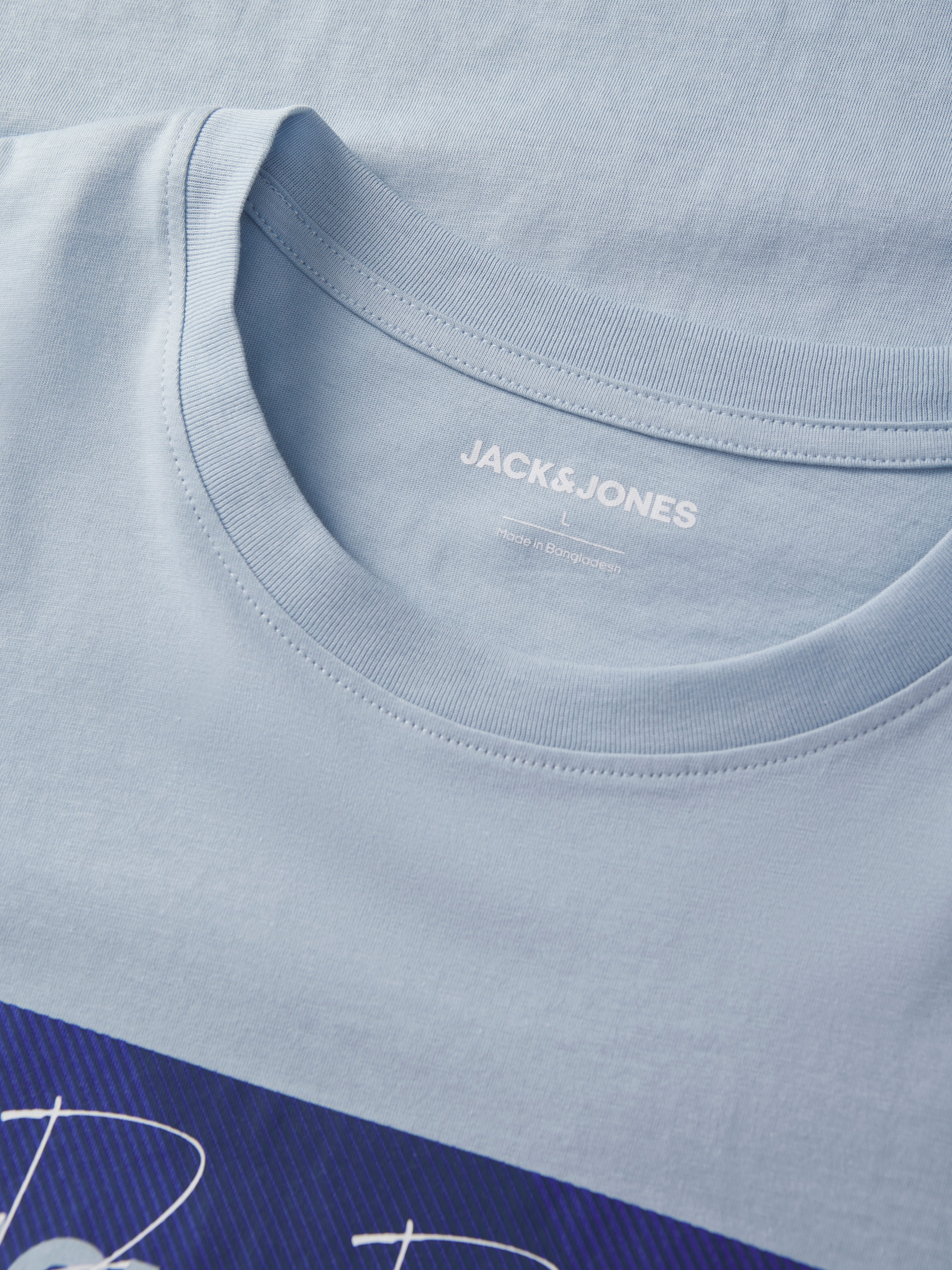 Jack & Jones Rundhalsshirt »JJCOLE PRINT TEE SS CREW NECK«