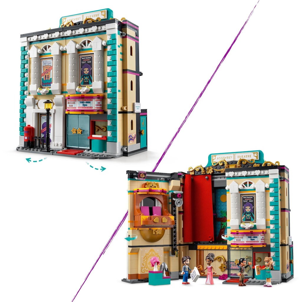 LEGO® Konstruktionsspielsteine »Andreas Theaterschule (41714), LEGO® Friends«, (1154 St.)