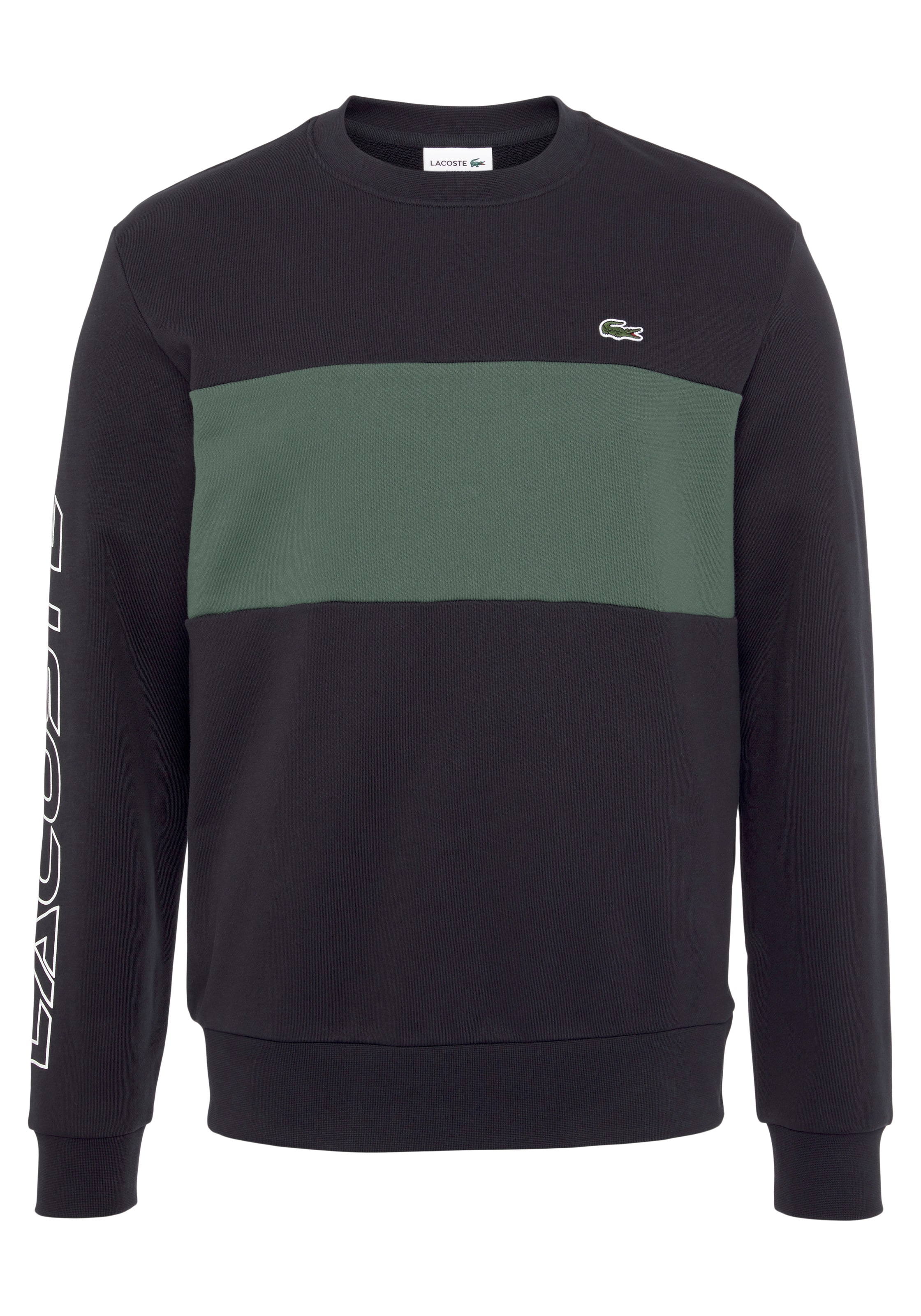 Lacoste Sweatshirt mit Ärmel dem OTTO »SWEATSHIRT«, bei kaufen online auf Logoschriftzug modischem