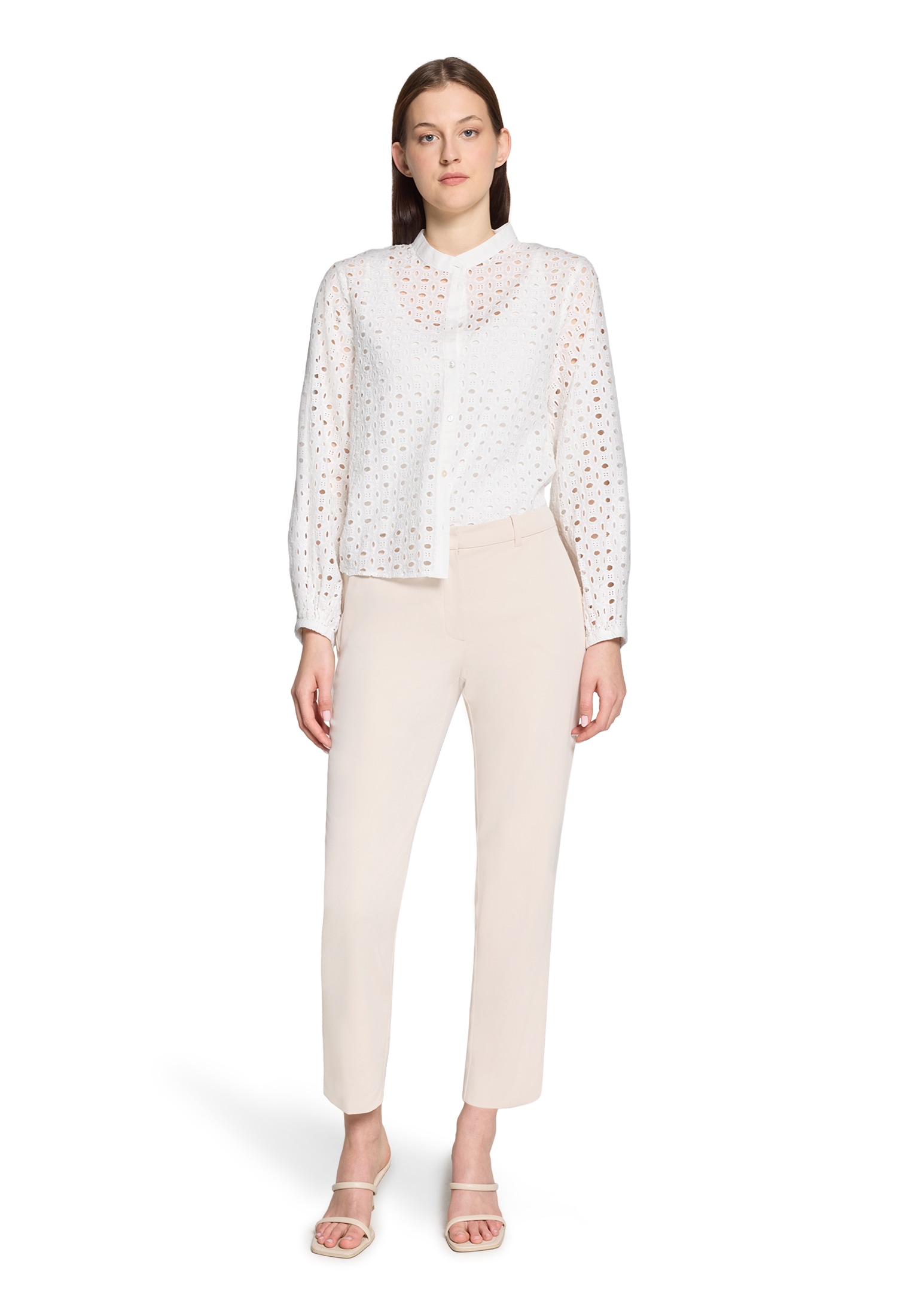 Betty&Co Spitzenbluse »Spitzenbluse mit Stehkragen«