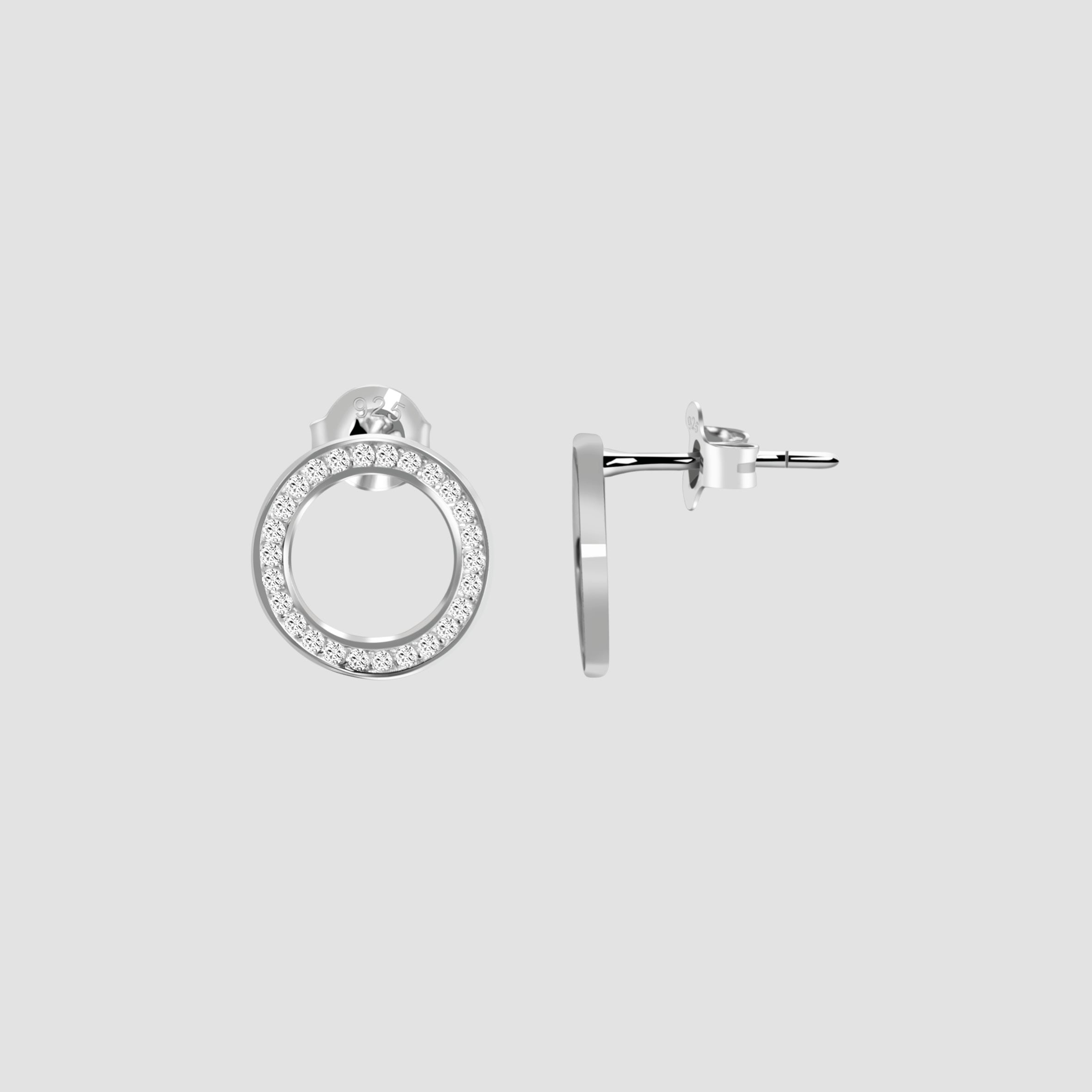 Adelia´s Paar Ohrstecker »Damen Ohrringe ¿ Ohrstecker aus 925 Silber mit Zirkonia«