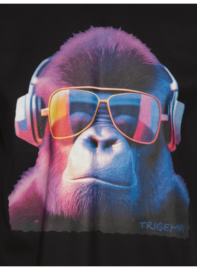 Trigema T-Shirt »TRIGEMA T-Shirt mit coolem Gorilla-Print«, (1 tlg.)