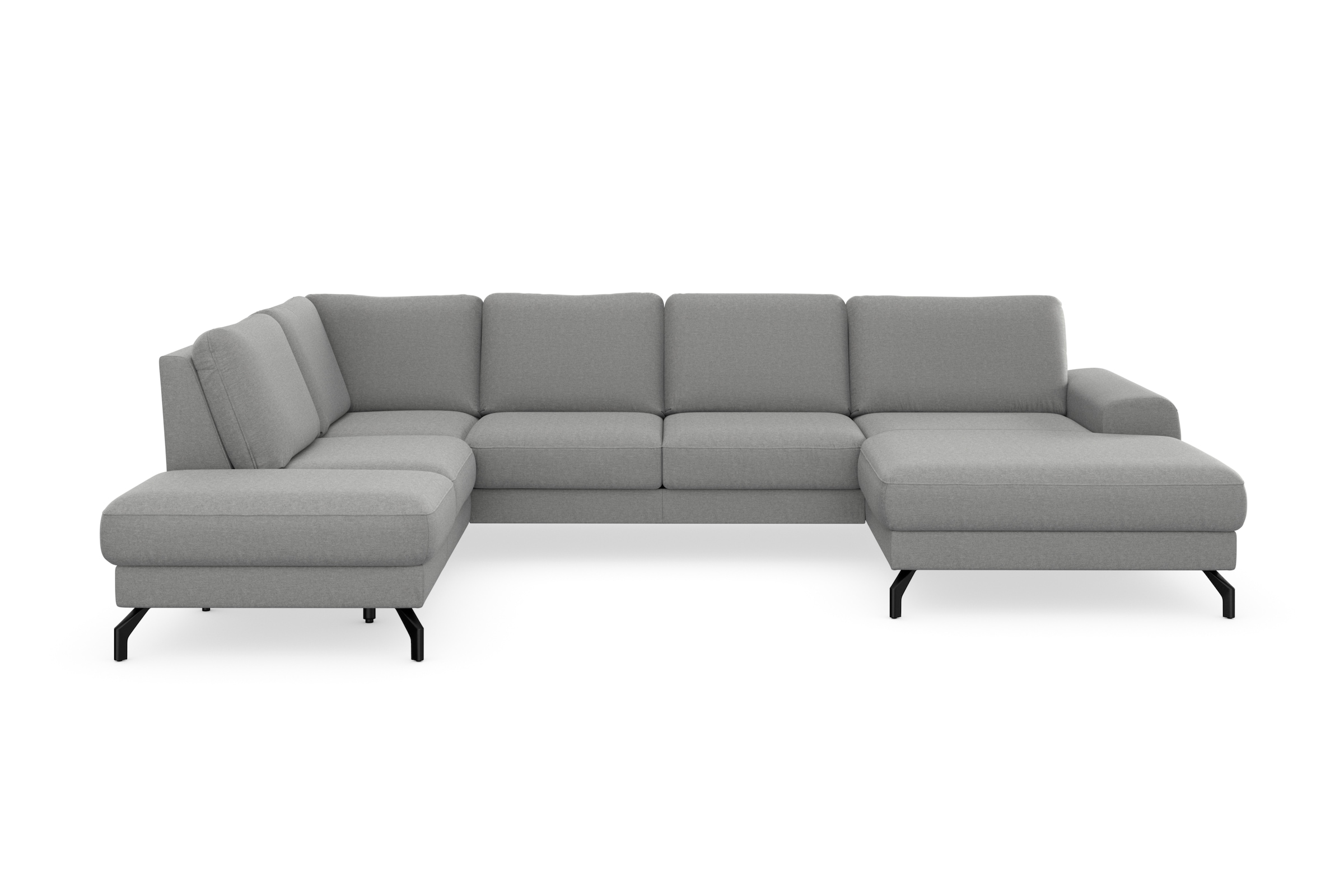 sit&more Wohnlandschaft »Cinturo U-Form« inklusive Sitztiefenverstellung und Federkern, Sitzhöhe 45 cm