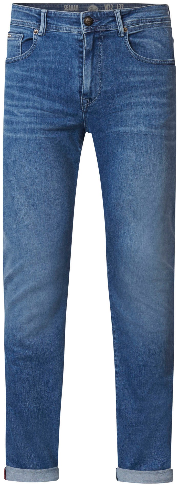 Petrol Industries Herren Slim-fit-Jeans »Seaham« in blau, Größe 33