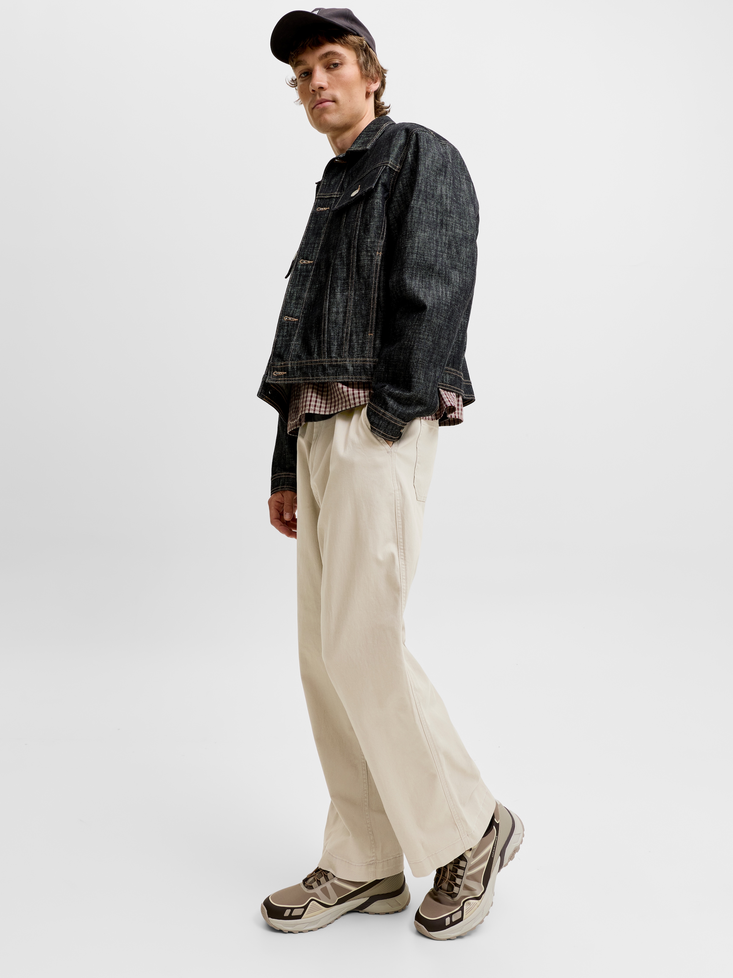 Jack & Jones Chinos »JPSTBILL DREW CHINO NOOS«  Baumwolle, weit geschnitten