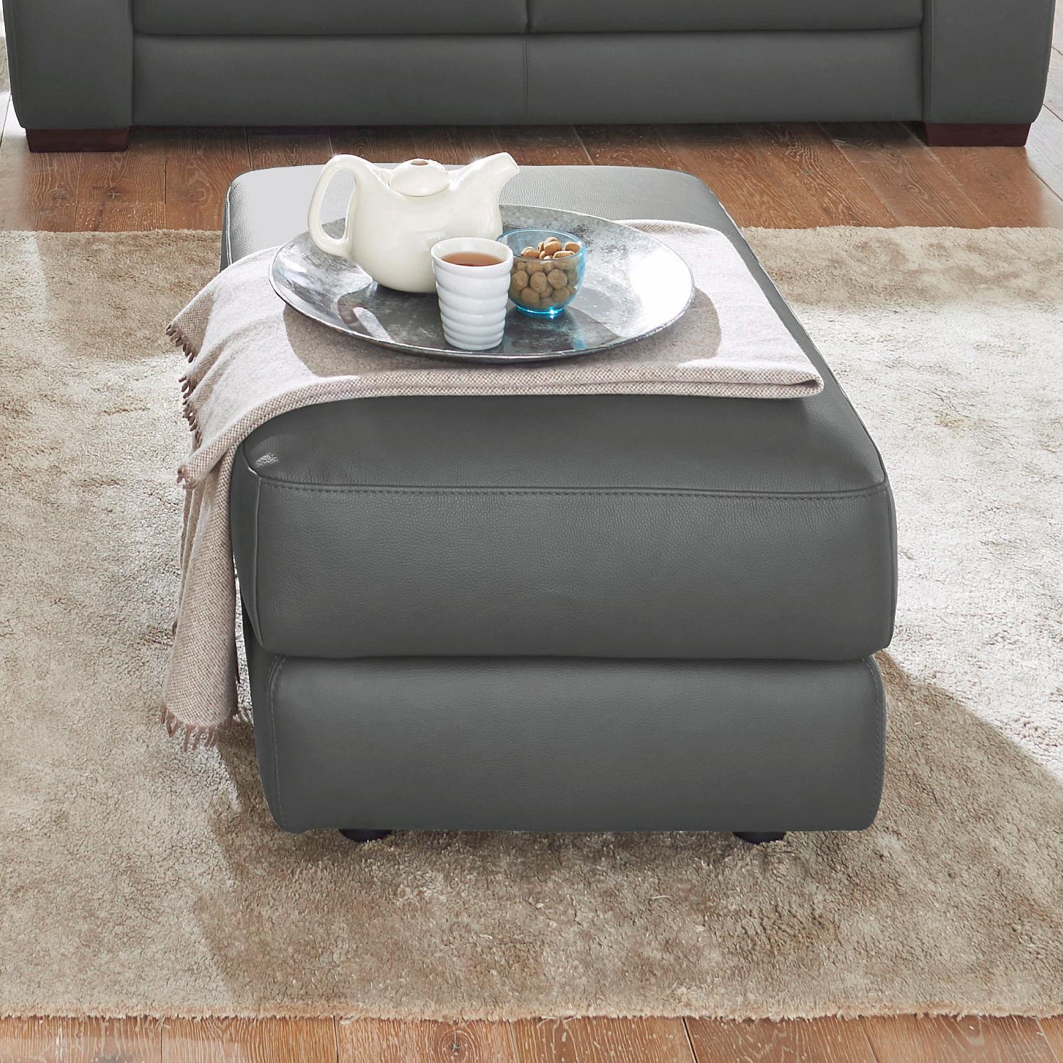 CALIA ITALIA Hocker »Gaia, hochwertiger, edler Lederhocker mit erstklassigem Sitzkomfort«