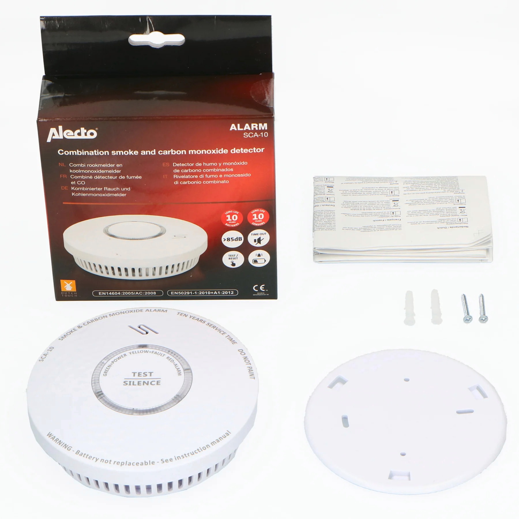 Alecto Sensor »SCA-10 - Rauch-/Kohlenmonoxidmelder«