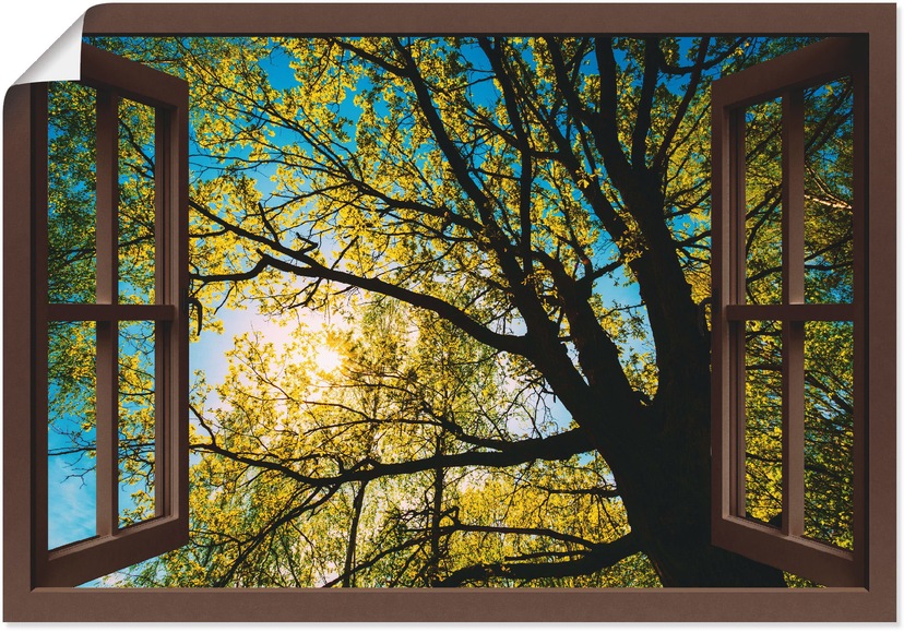 Artland Wandbild »Teezeit im Garten«, Größen St.), bei Garten, (1 Wandaufkleber oder Leinwandbild, versch. kaufen Poster in als OTTO