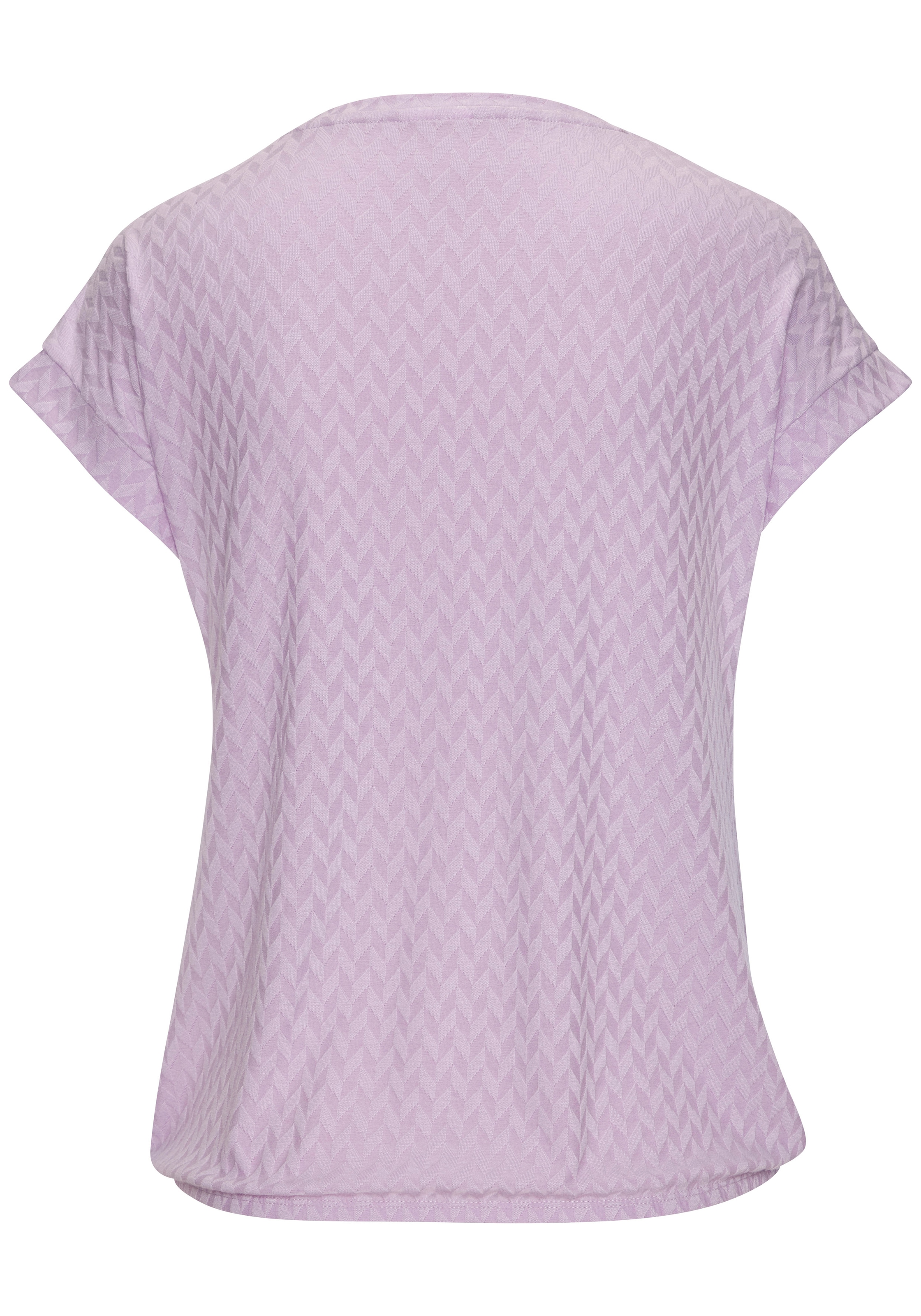 Vivance Kurzarmshirt »mit modischem Jacquard-Muster«, (Packung), mit schönem Jacqaurdmuster