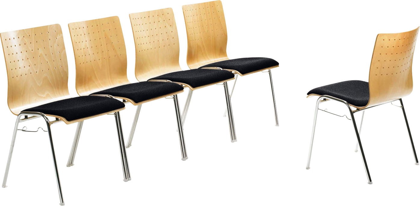 Mayer Sitzmöbel Besucherstuhl »2118«, Struktur (100% Polyester),  Stapelstuhl stapelbar bis 10 Stk. online kaufen | Stühle