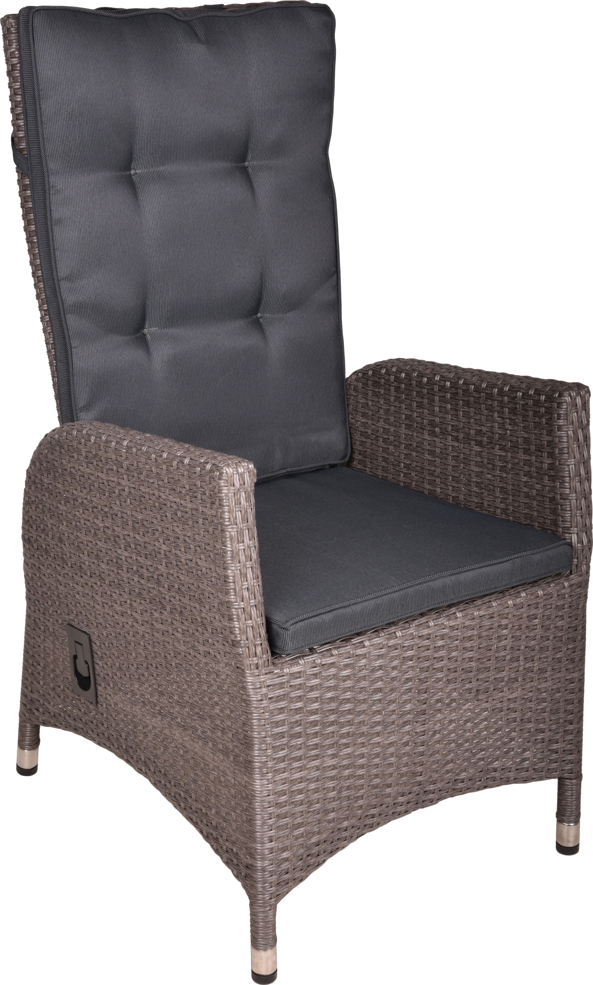 Garden Pleasure Garten-Essgruppe », Tischgruppe »BRAGA Set 07«« Set, 7 Stk. tlg. 4 Sessel, mit Gasfedern, Tisch LxB: 180x90 cm, inkl Auflagen