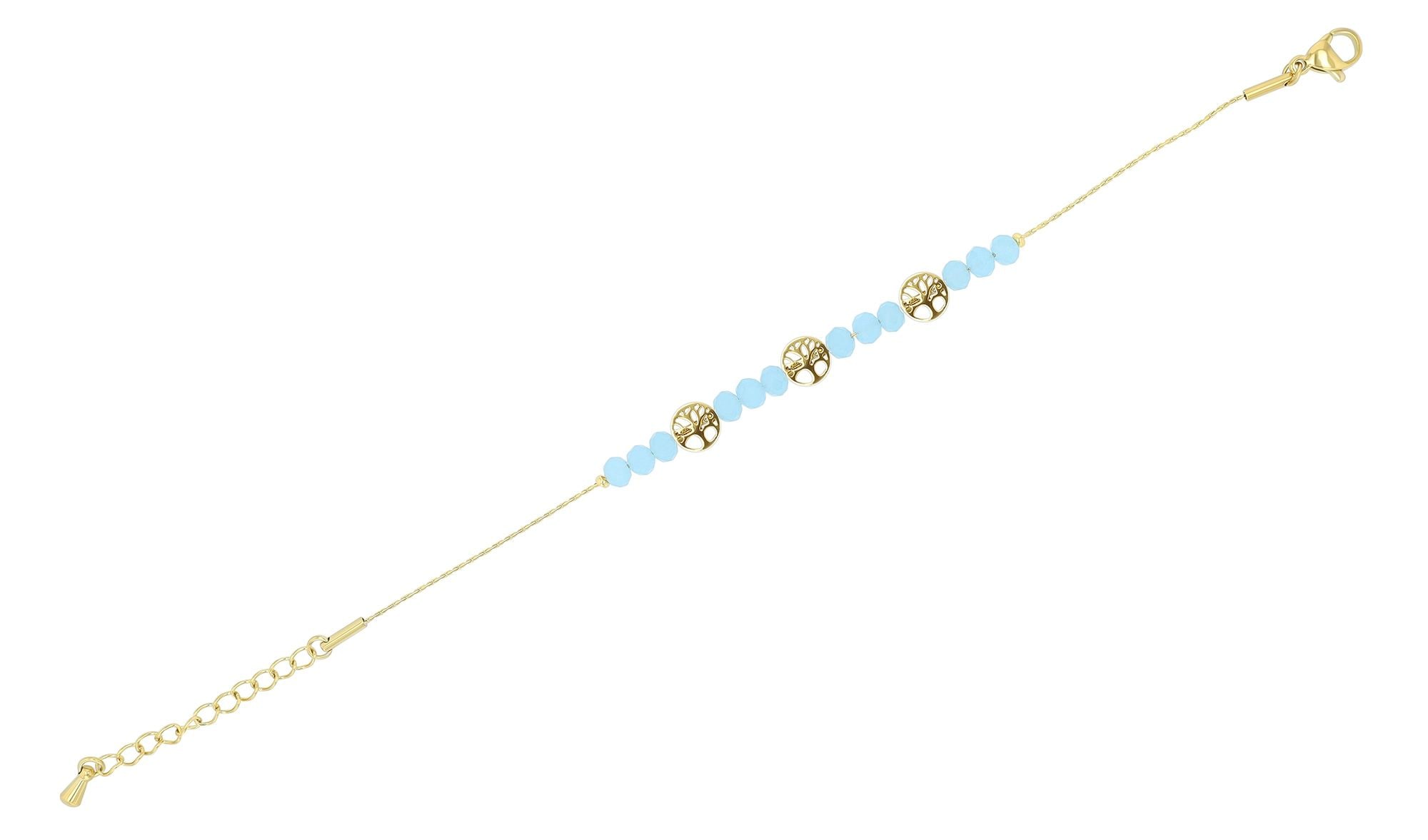 Adelia´s Armband »Damen Armband ¿ Lebensbaum aus Edelstahl mit Perle 16,5 cm«