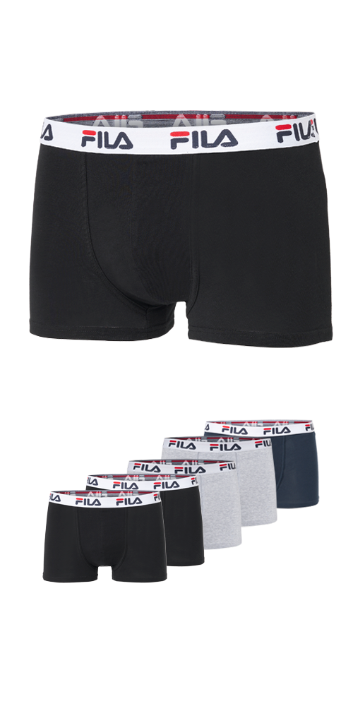 Fila Boxershorts, (5er Pack), mit Logobund