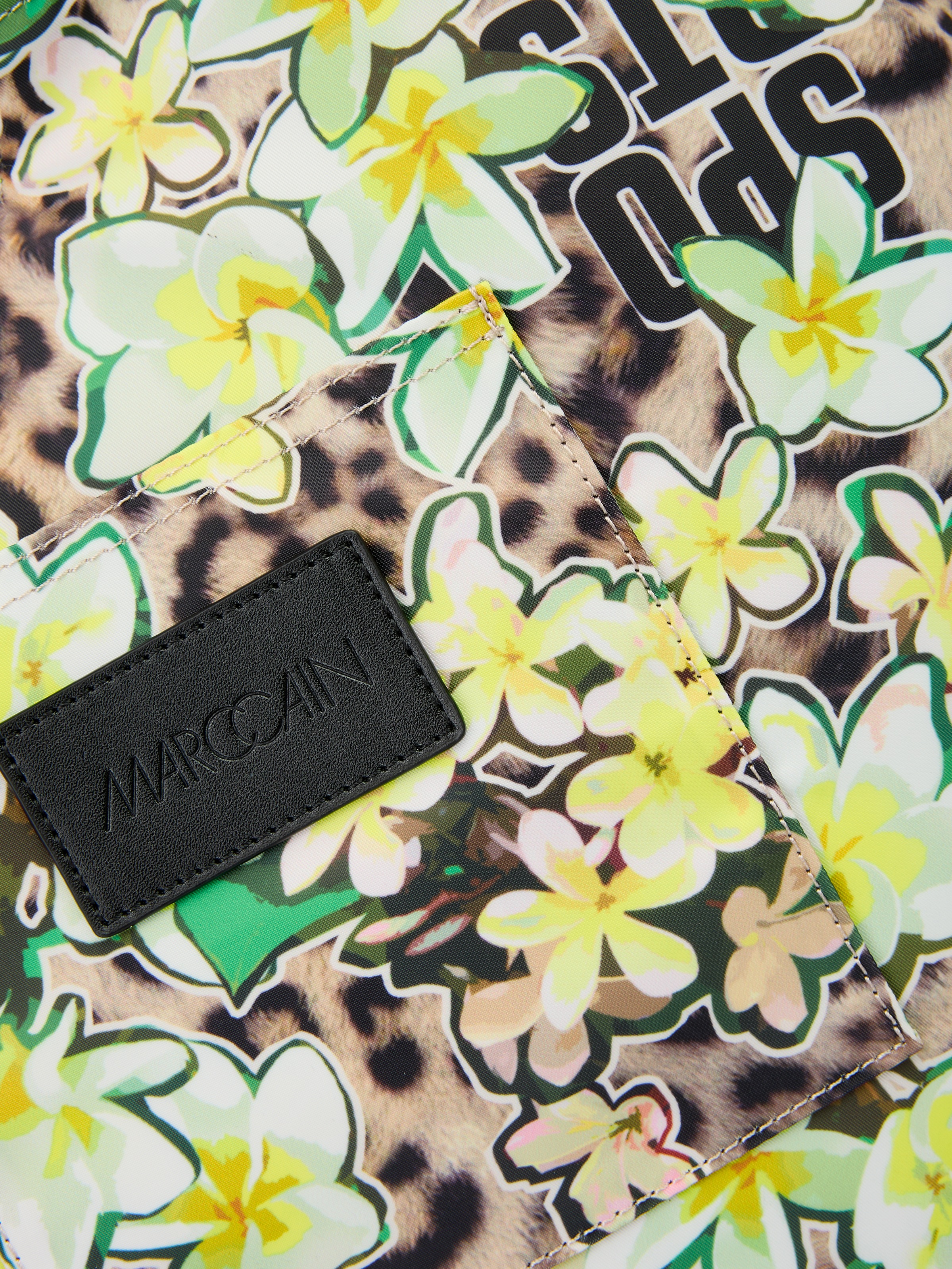 Marc Cain Shopper »"Happy Classics"«, Schultertasche, Sporttasche mit auffälligem Print