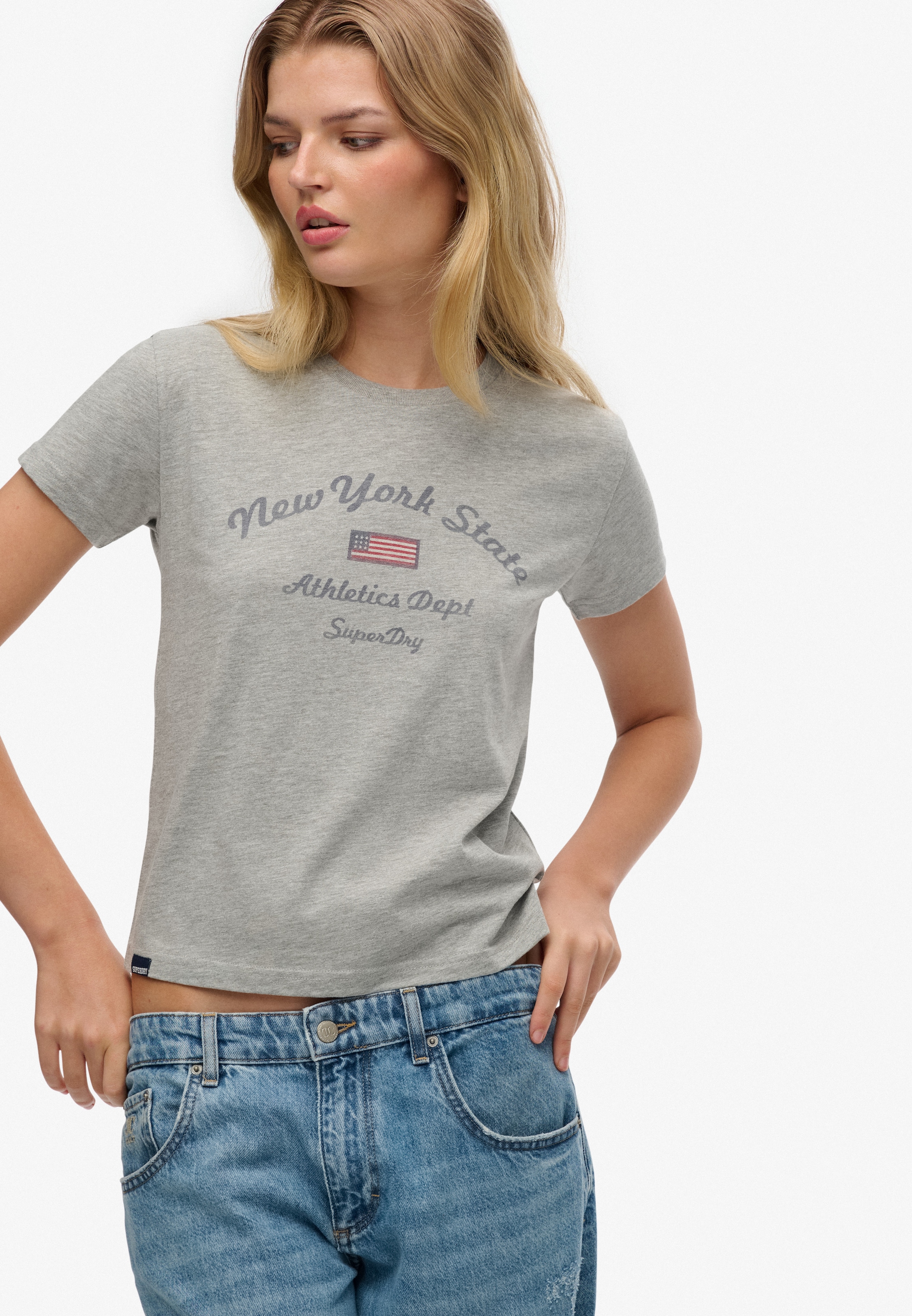 Superdry Print-Shirt »ATH ESS FITTED GRAPHIC TEE«