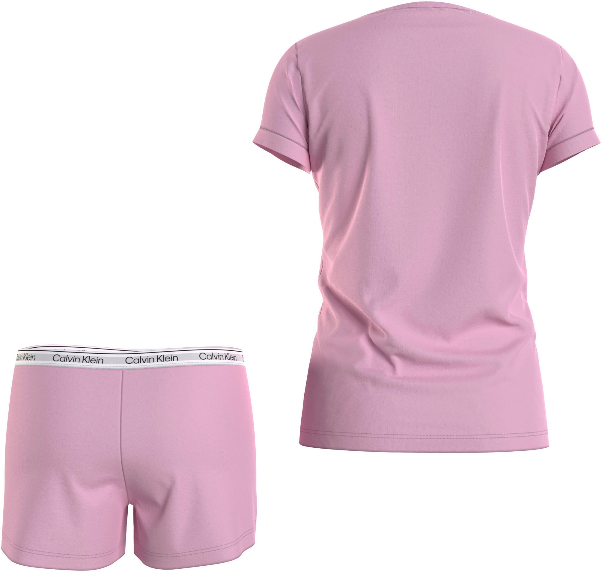 Calvin Klein Underwear Pyjama »KNIT PJ SET (SS+SHORT)«, (Set, 2 tlg.), Kinder bis 16 Jahren