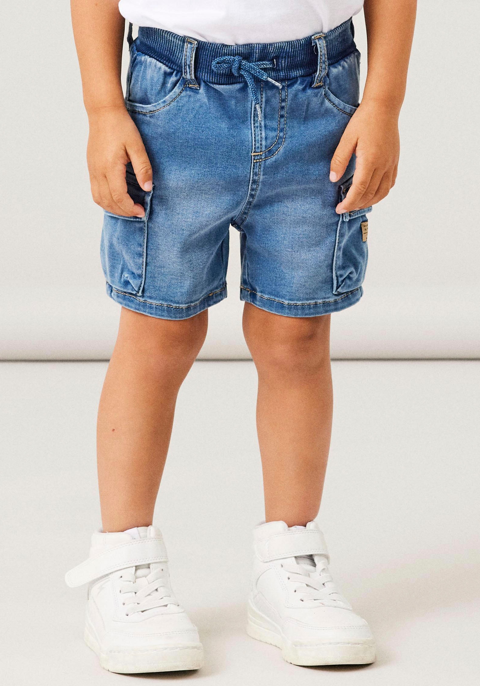 Cargoshorts »coole Jeansshorts NMMBEN BAGGY DNM L SHORTS 8610-TO NOOS«, (Cargotaschen,...