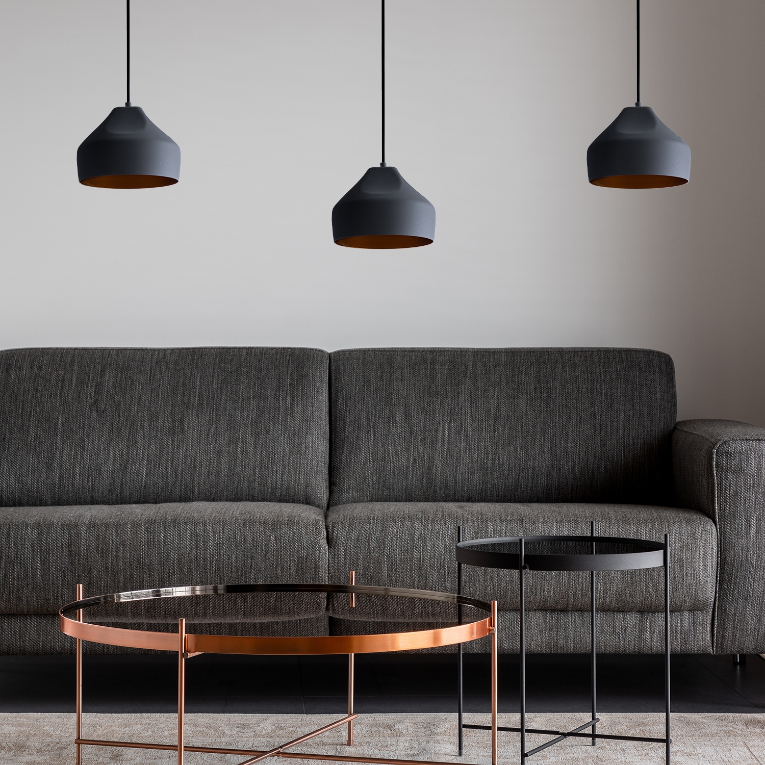Paco Home Pendelleuchte »HURLEY U«, 1 flammig, Leuchtmittel E27 | ohne Leuchtmittel, Hängelampe Esszimmer Küchenlampe Hängend Esstischlampe Innen Gold
