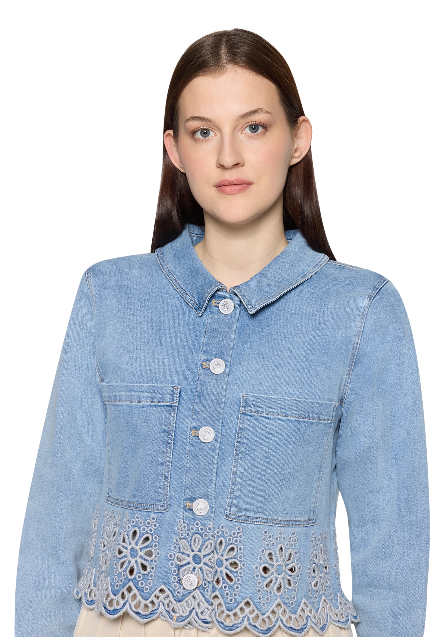 Cartoon Jeansblazer »Jeansjacke mit Stickerei«