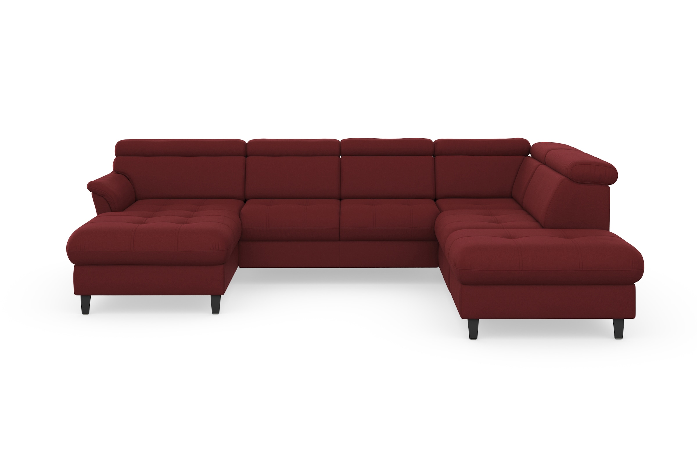 sit&more Wohnlandschaft »Marano U-Form« inklusive Kopfteilverstellung, wahlweise mit Bettfunktion, Bettkasten