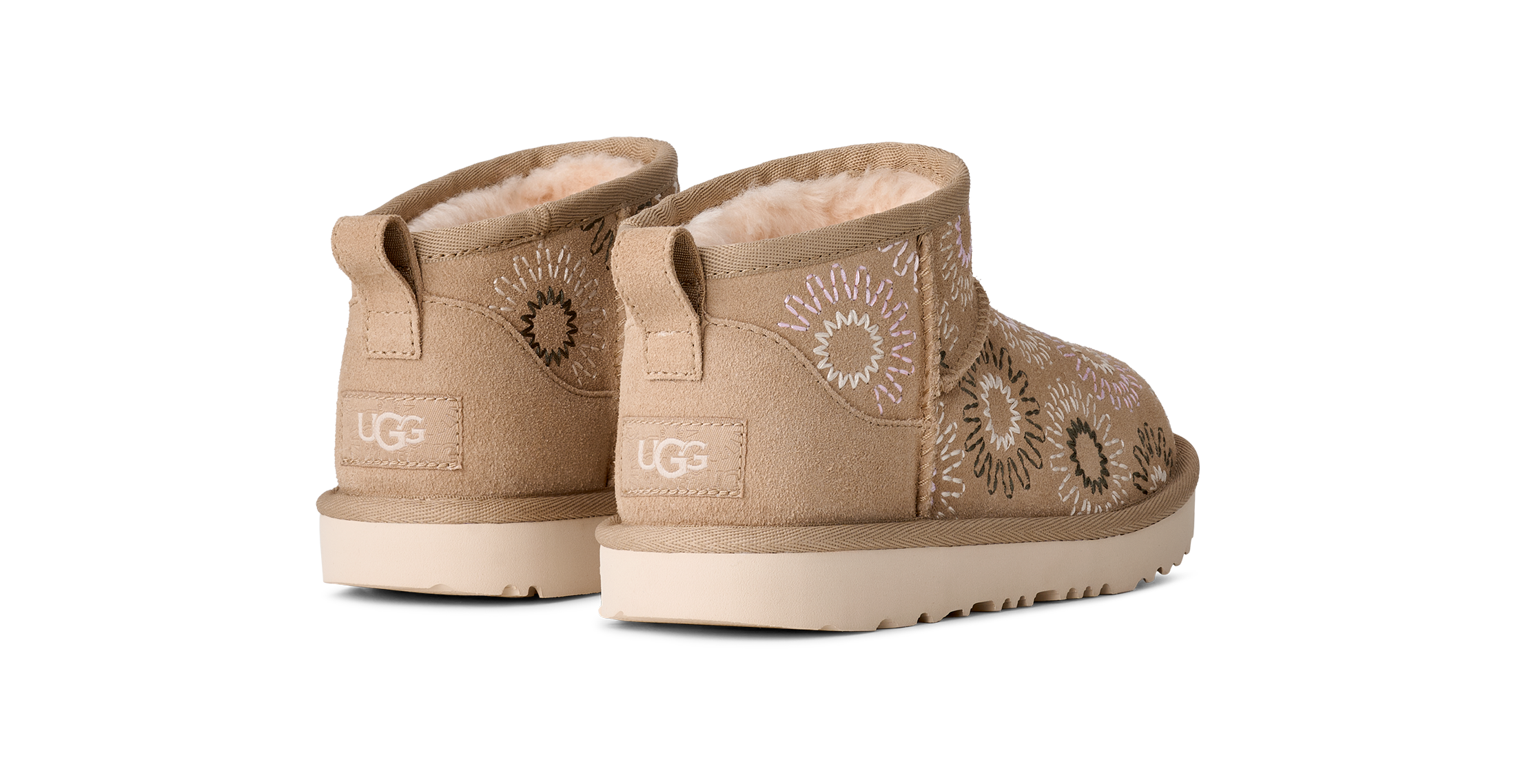 UGG Schlupfboots »CLASSIC ULTRA MINI SUN STITCH«  High Top-Sneaker, Flats zum Schlupfen