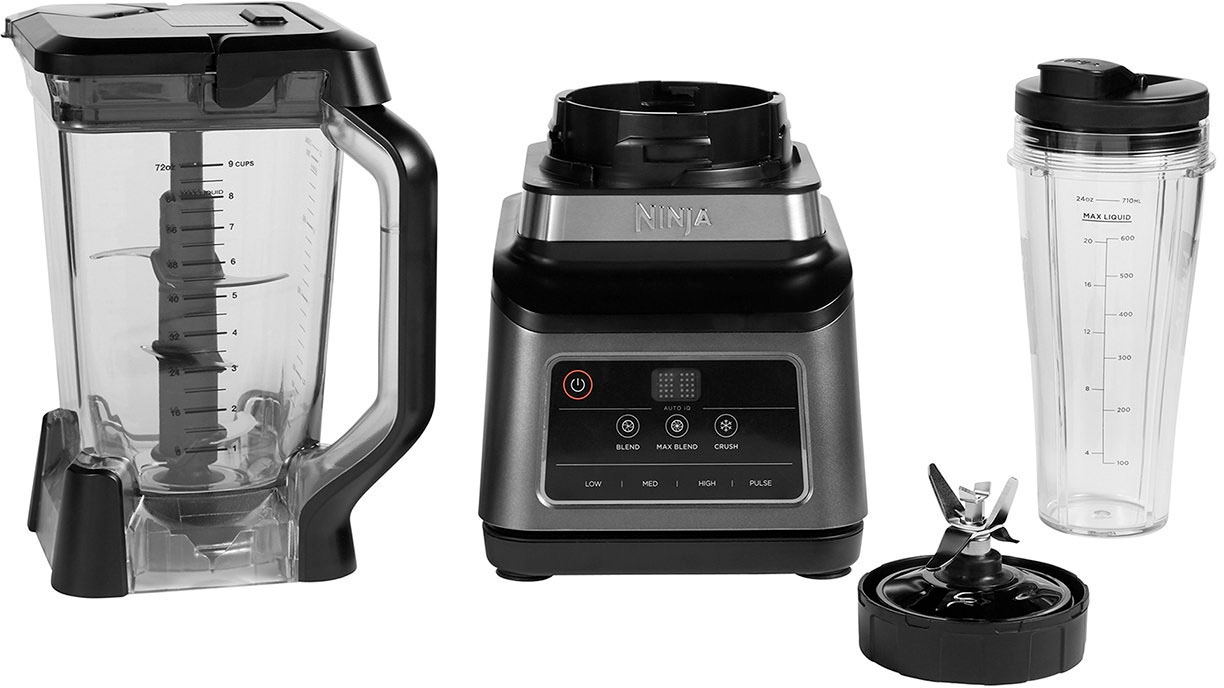 NINJA Standmixer »mit Auto-iQ BN750EU«, 1200 W, incl. 2,1 L Krug, 0,7 L Becher & 2 Deckel