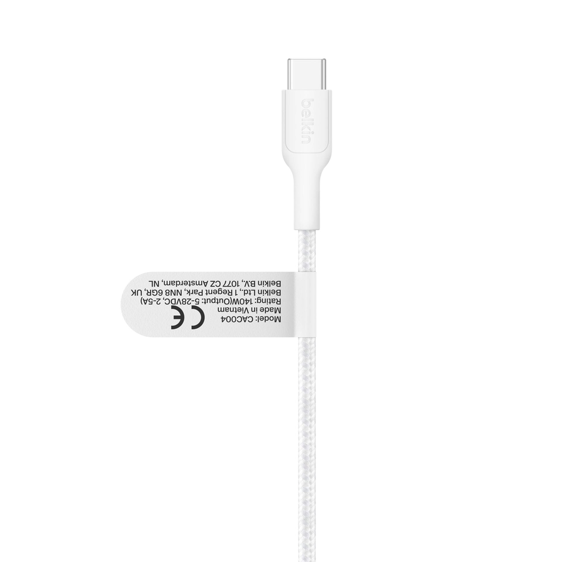Belkin USB-Kabel »BoostCharge Pro geflochtenes USB-C-Doppelkabel (140 W)« USB-C 150 cm