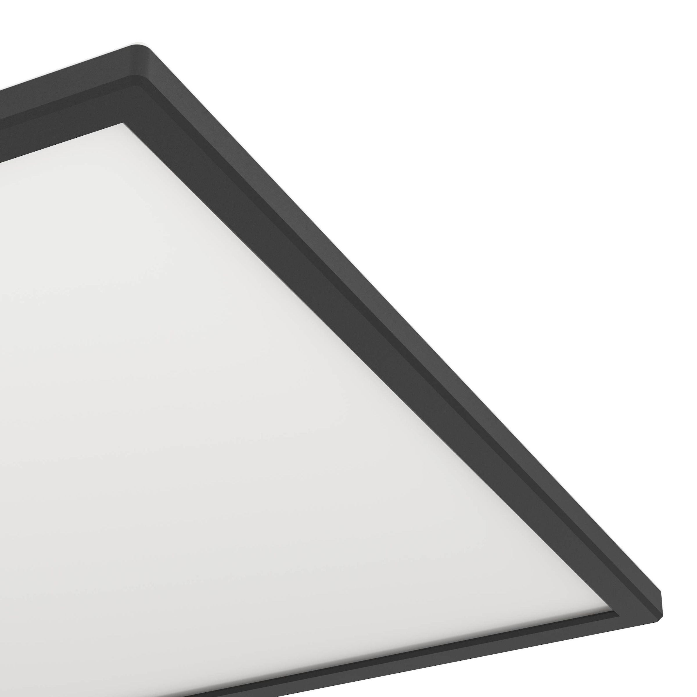 EGLO Deckenleuchte »Rovito Deckenlampe, Deckenbeleuchtung, Badlampe, Kunststoff, IP44« LED-Modul 1 Stk. Kaltweiß | Neutralweiß | Warmweiß Wand-/Deckenleuchte - L50 x B50 x H3,2 cm - schwarz - 17W inkl.