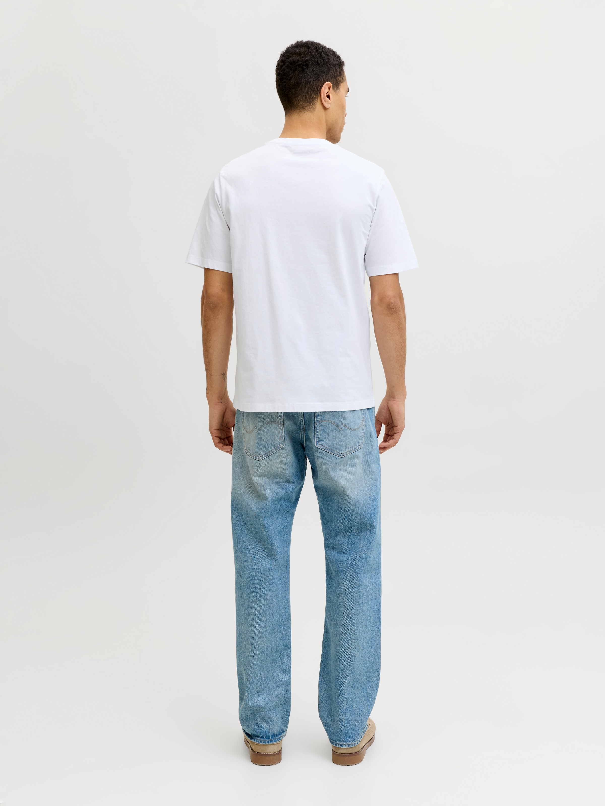 Jack & Jones Rundhalsshirt »JJELOGO TEE SS O-NECK 2 COL SS26 SN« mit Grafikprint