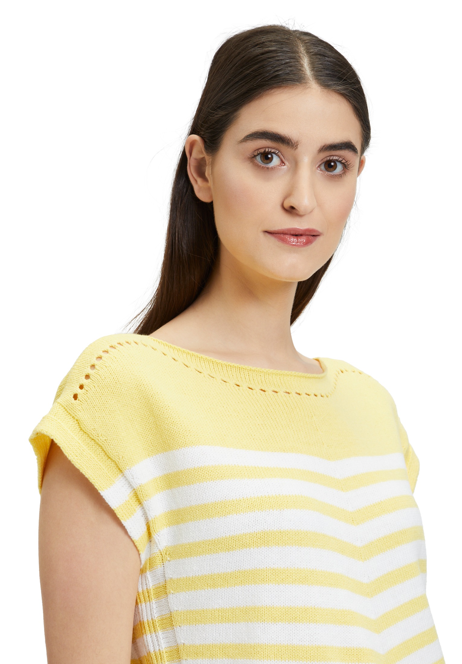 Betty Barclay Kurzarmpullover »Strick-Top mit Ringel«
