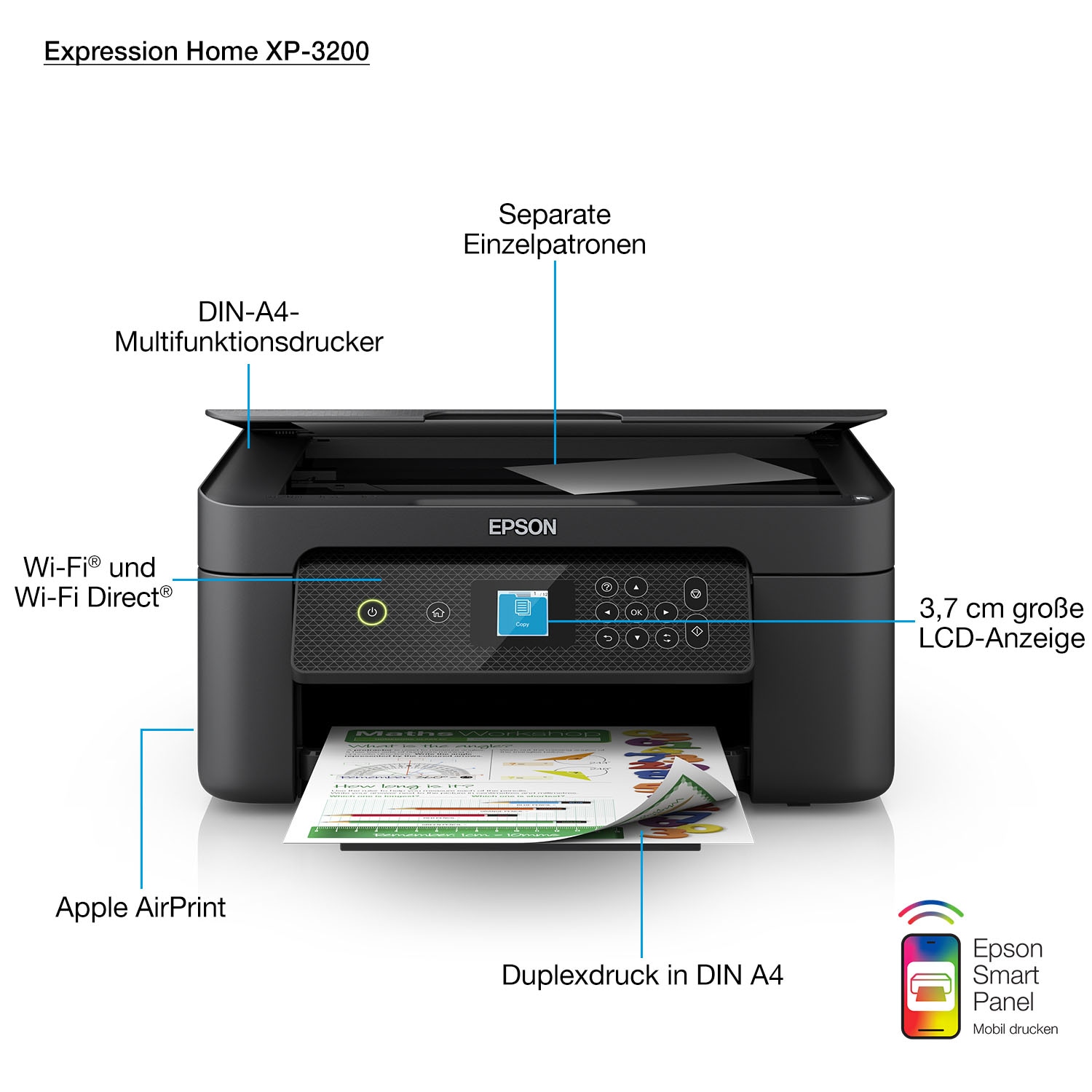 Epson Multifunktionsdrucker »Expression Home XP-3200«