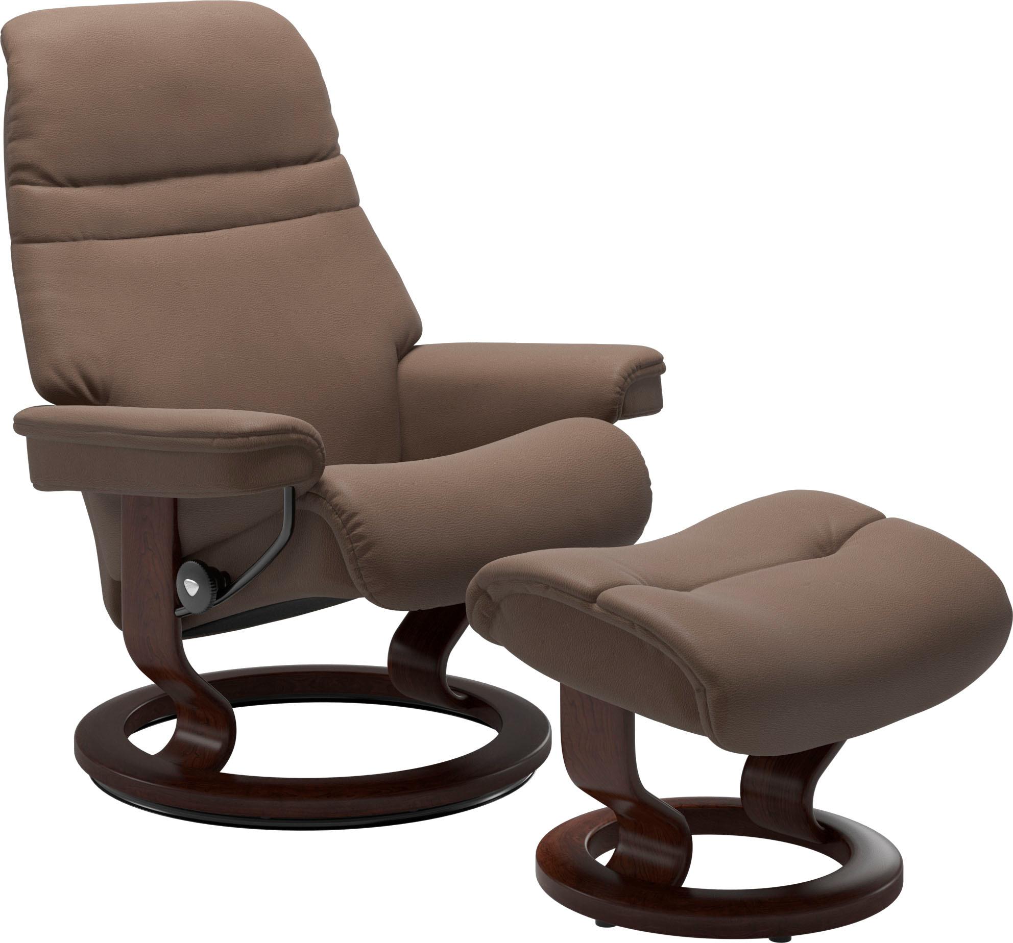 Stressless Fußhocker »Sunrise« mit Classic Base in braun, Größe B/H/T: 57 cm x 39 cm x 40 cm