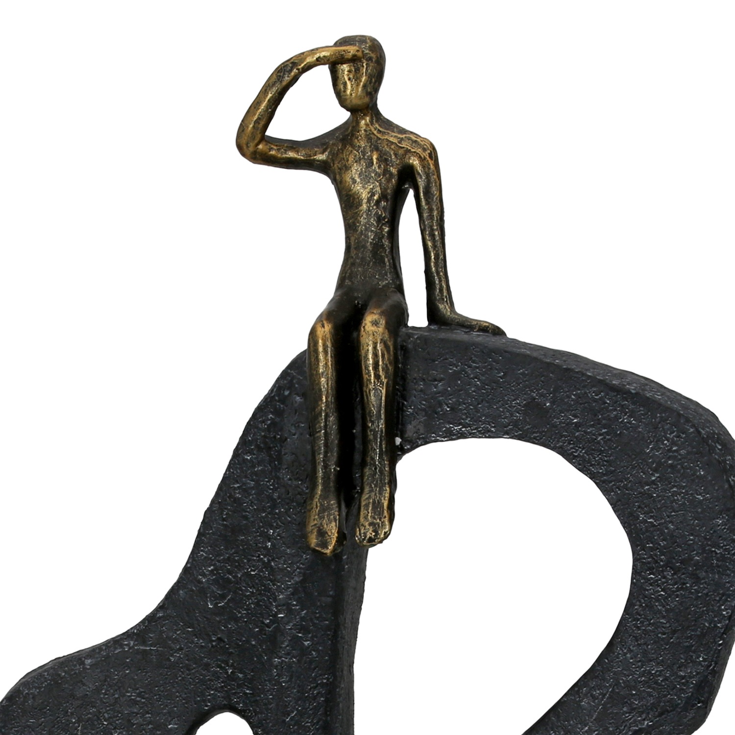 Casablanca by Gilde Dekoobjekt »Skulptur Blick in die Ferne bronzefarben H. 47 cm«