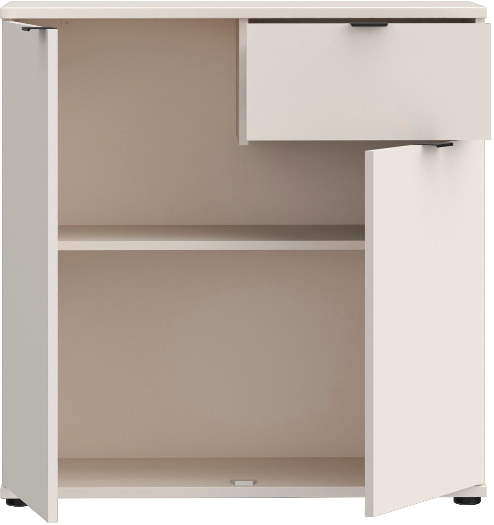 FORTE Kommode »Ganymede«, Kommode, Stauraum, Schublade; Metallgriffe, 4 Dekore, Breite 80,1cm