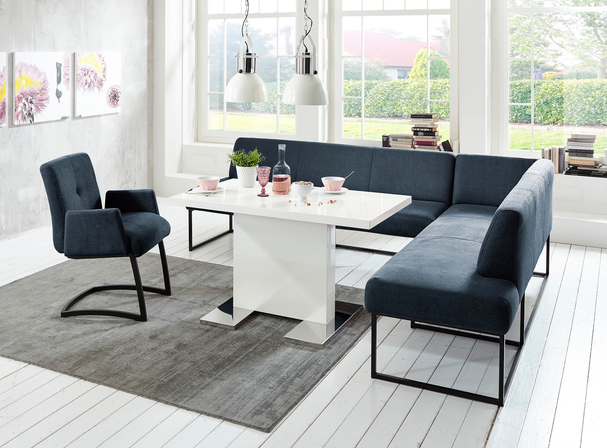 exxpo - sofa fashion Eckbank »Affogato, hoher Sitzkomfort, bequem«, Frei im Raum stellbar