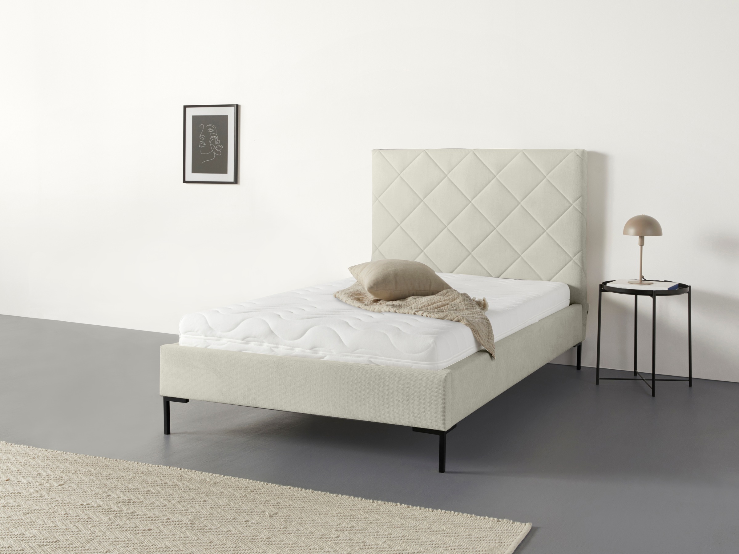 Guido Maria Kretschmer Home&Living Polsterbett »Charlott«, Modernes Polsterbett mit oder ohne Lattenrost