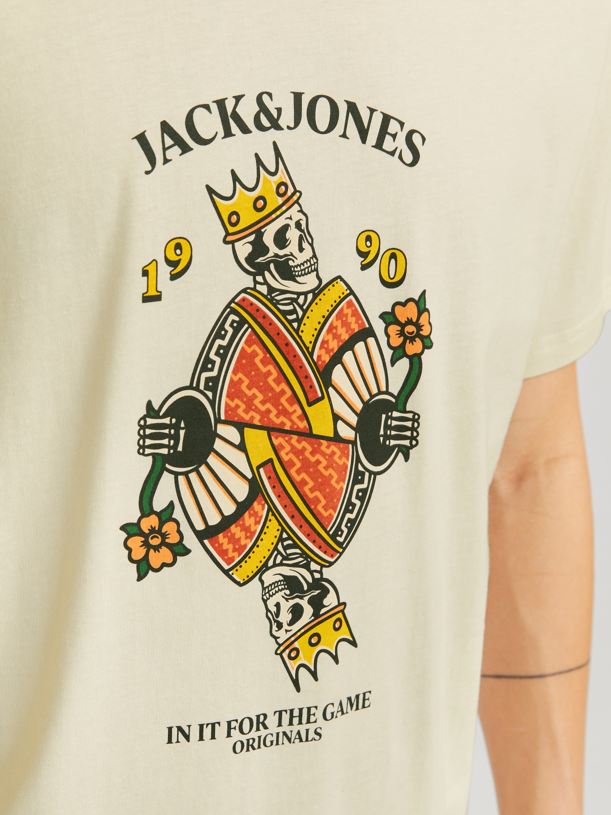 Jack & Jones T-Shirt »JORANATOMY SKULL TEE SS CREW NECK LN«