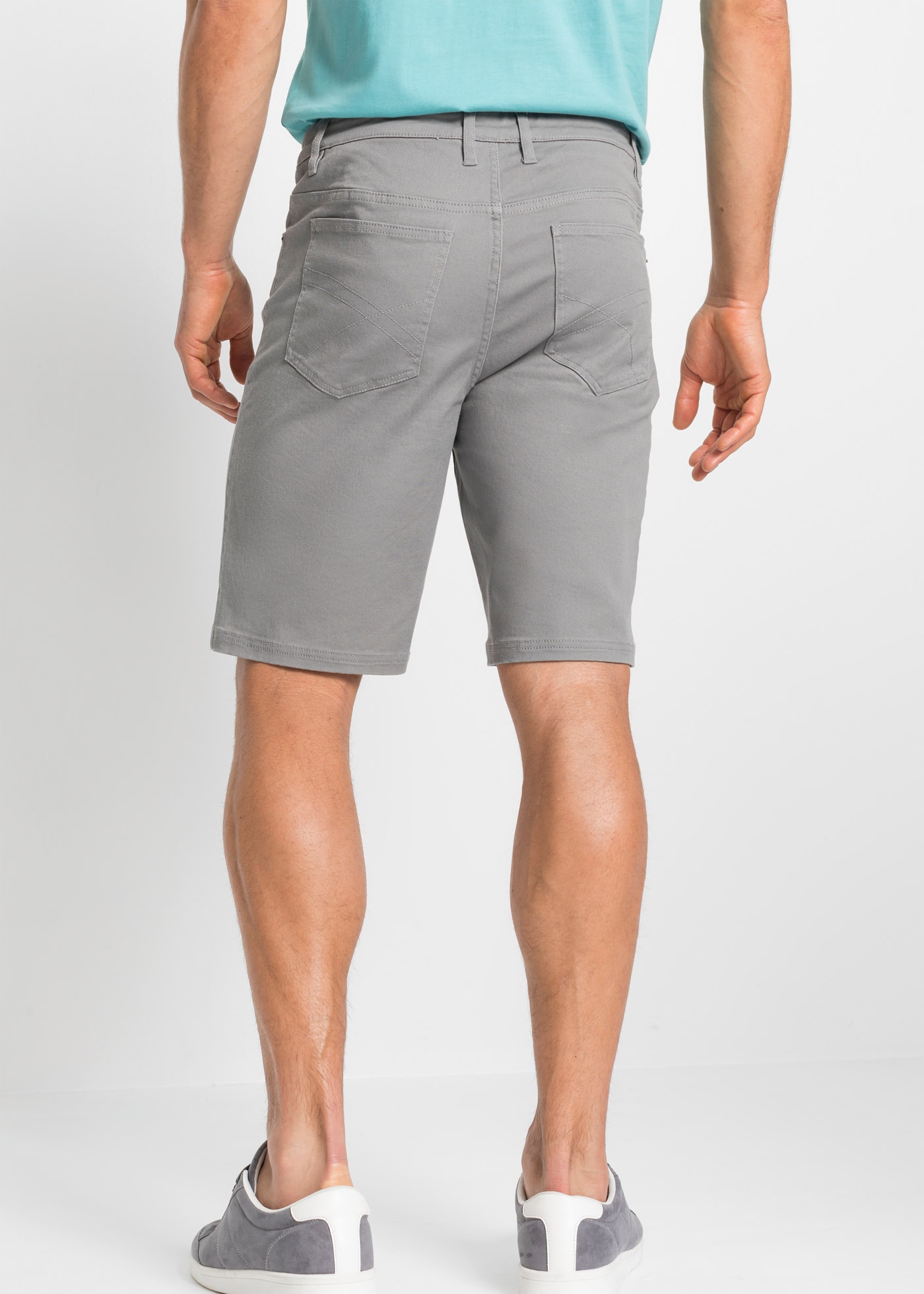 bonprix Bermudas  aus Baumwolle mit Elasthan, mit Stretchanteil, erhöhter Bund