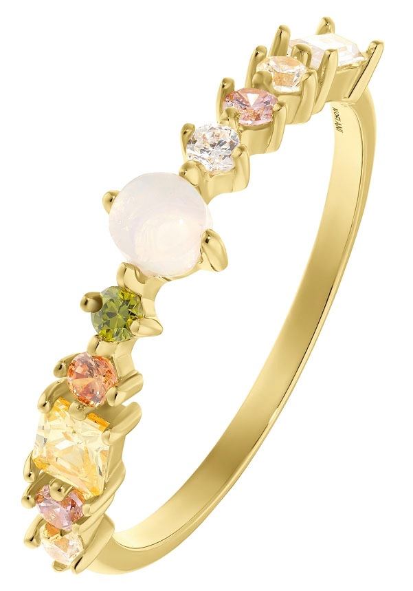 Noelani Fingerring »Colorful Stones, 2036067/-68/-69, 20360677/-68/-69, 20360677-687-69«, mit Zirkonia