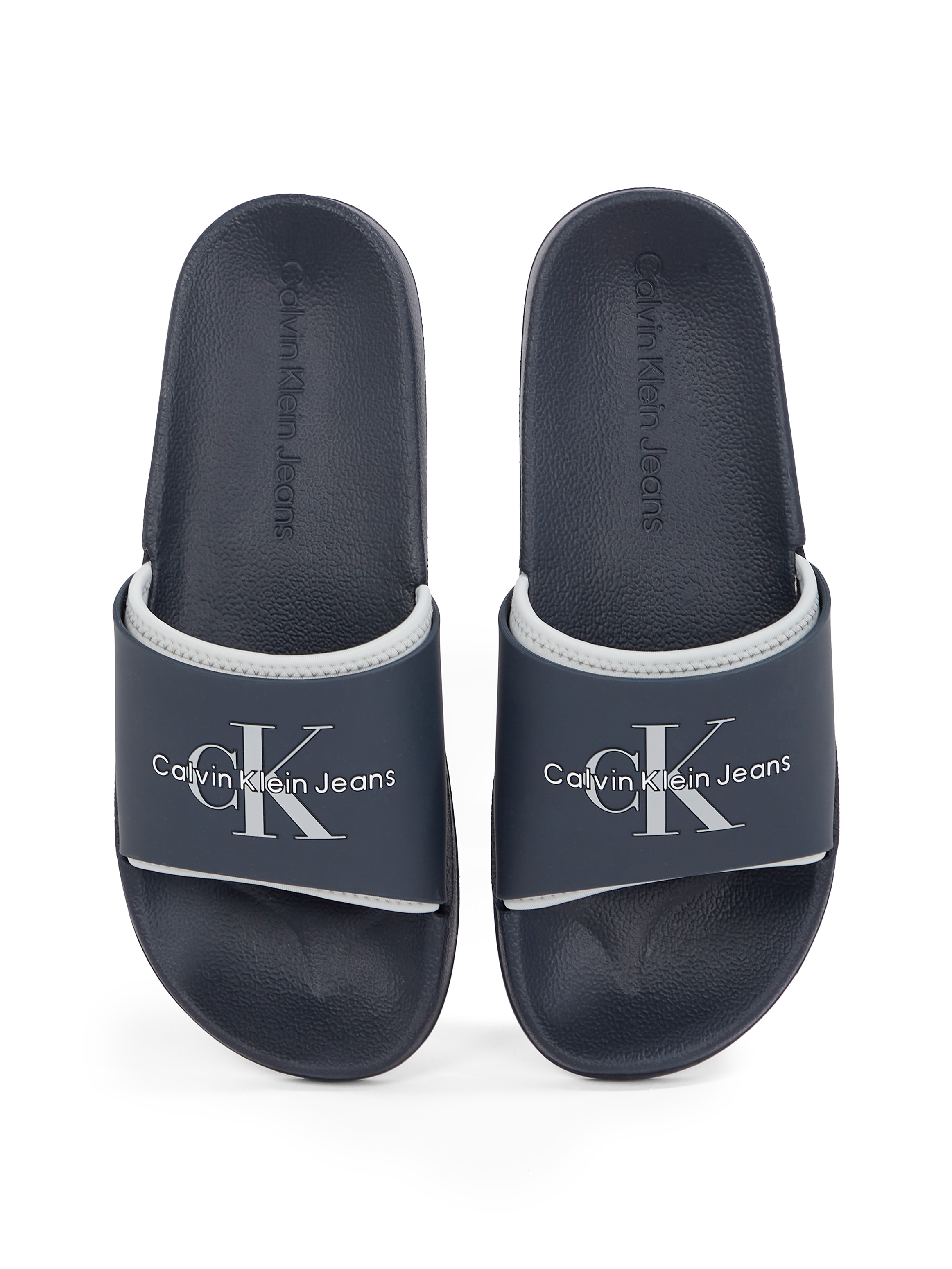 Calvin Klein Jeans Badepantolette »FERRIS 1R«, Sommerschuh, Poolslides, Schlappen, für Strand und Schwimmbad