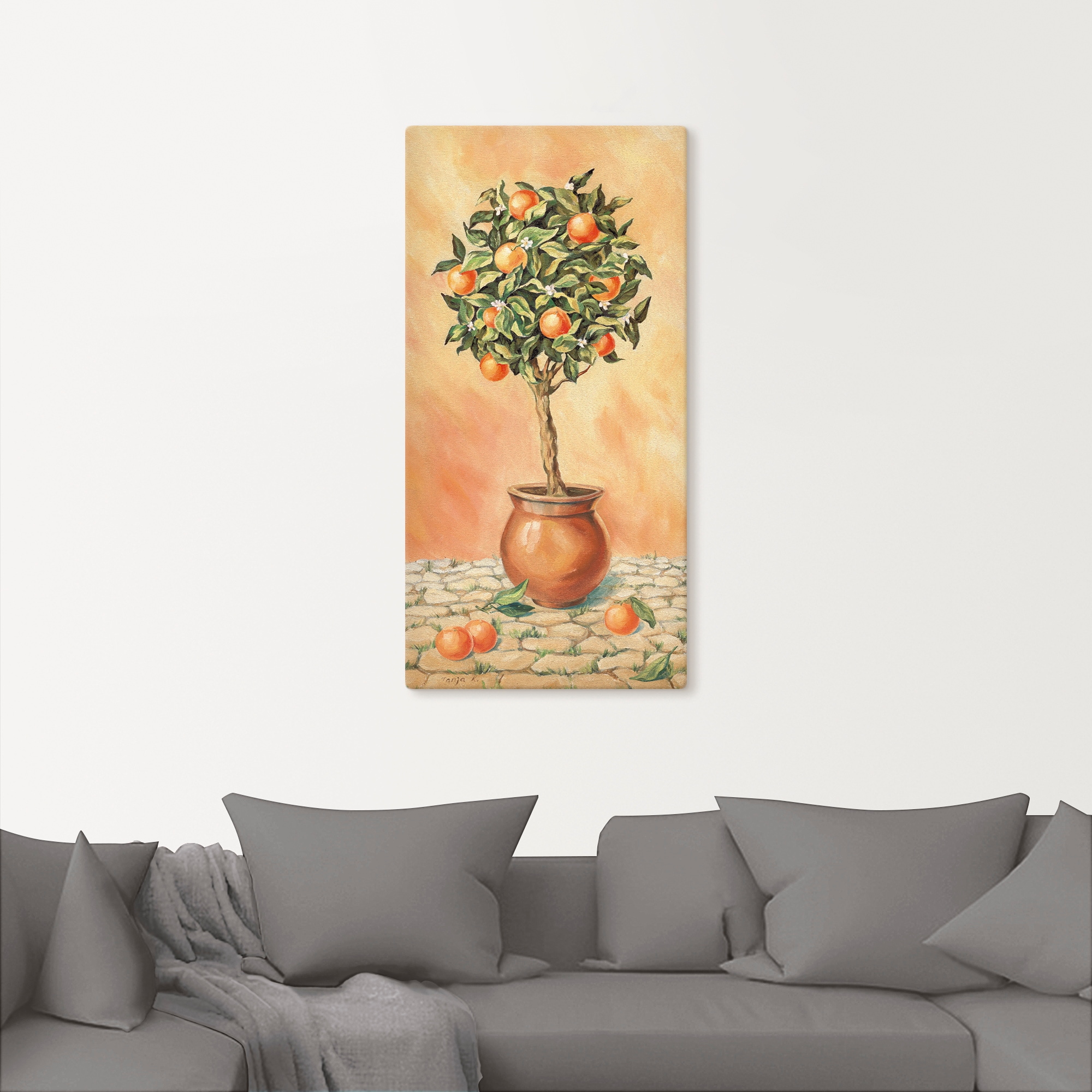 Artland Wandbild »Orangenbaum I«, Pflanzen, (1 St.), als Alubild, Outdoorbild, Leinwandbild, Wandaufkleber, versch. Größen